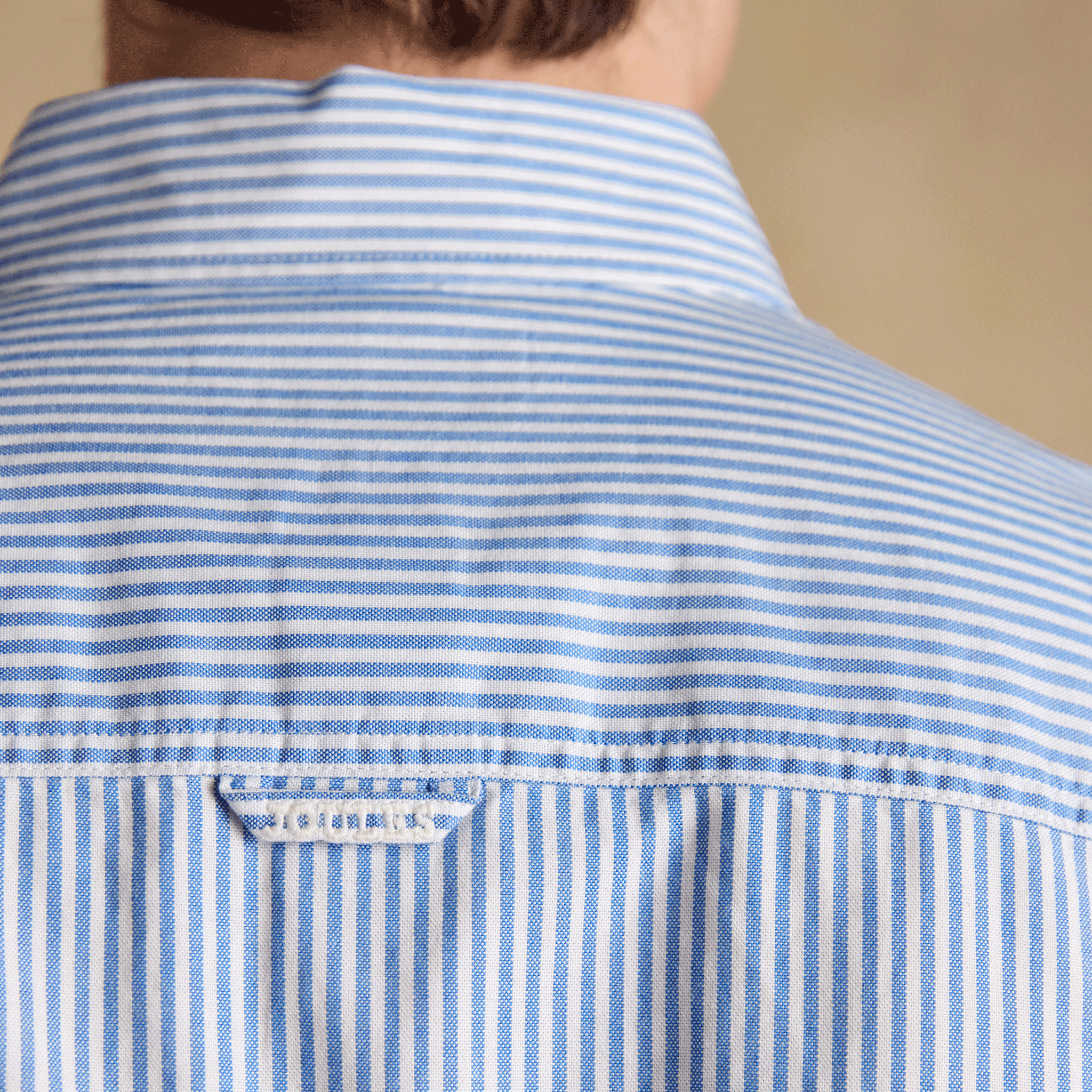 Joules Oxford Men's Classic Fit Striped Shirt Blue-White
