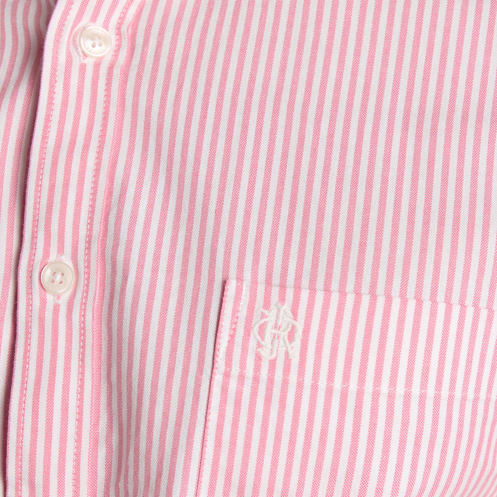Joules Oxford Men's Classic Fit Striped Shirt Pink-White