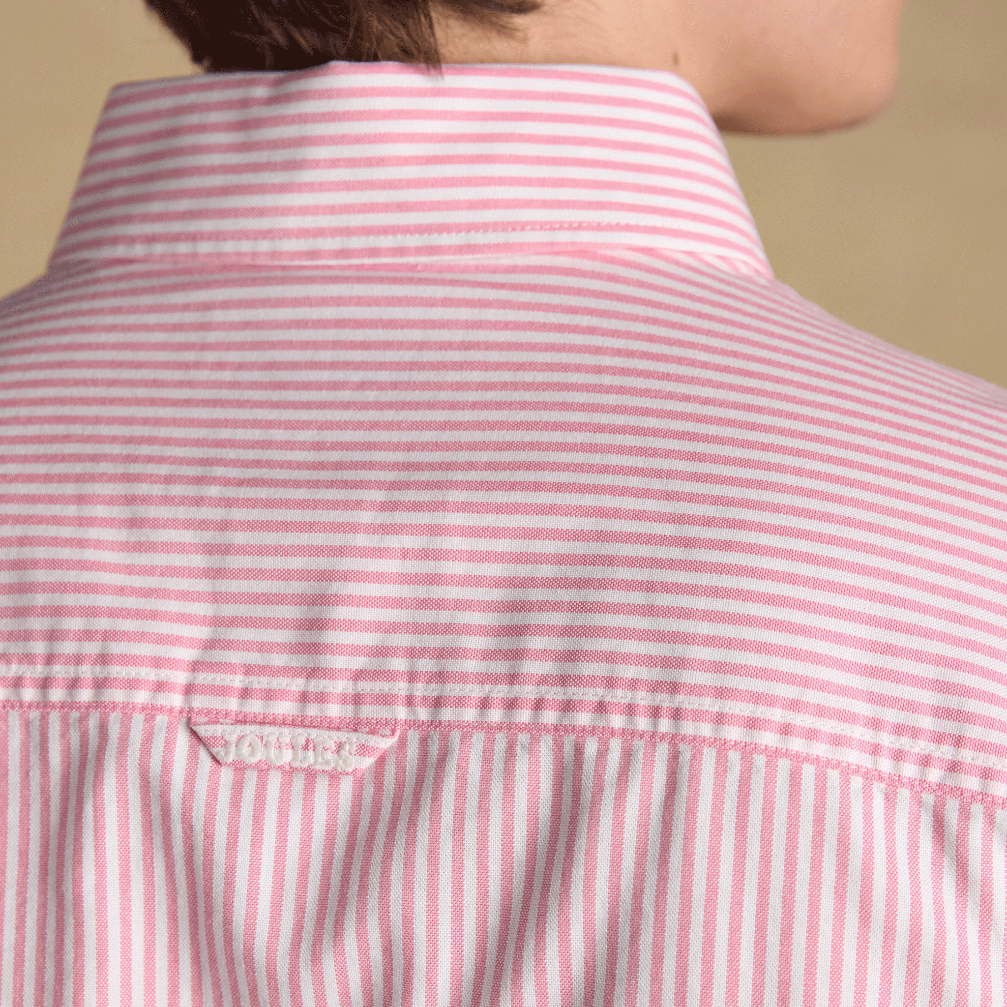 Joules Oxford Men's Classic Fit Striped Shirt Pink-White