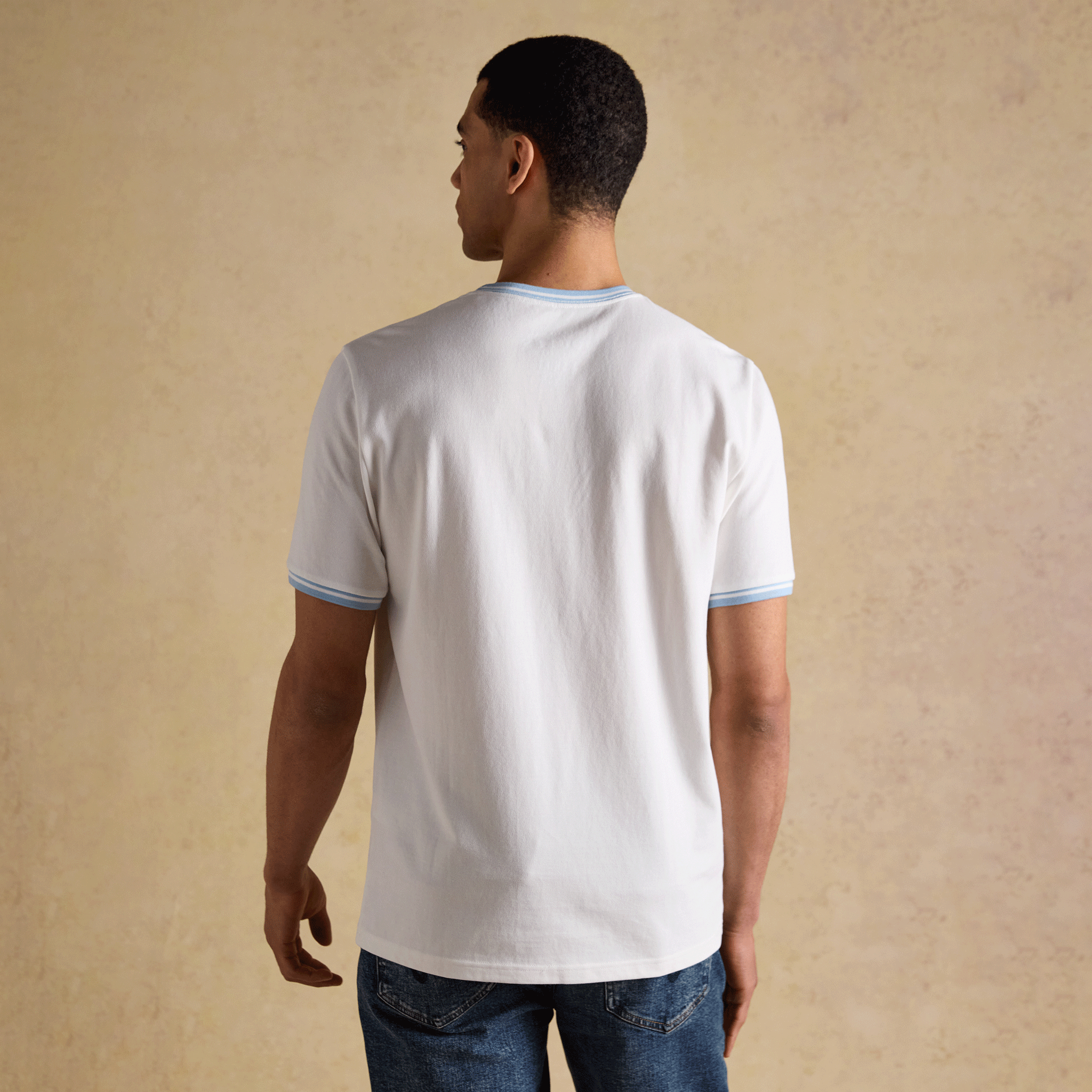 Joules Pique Tee in White