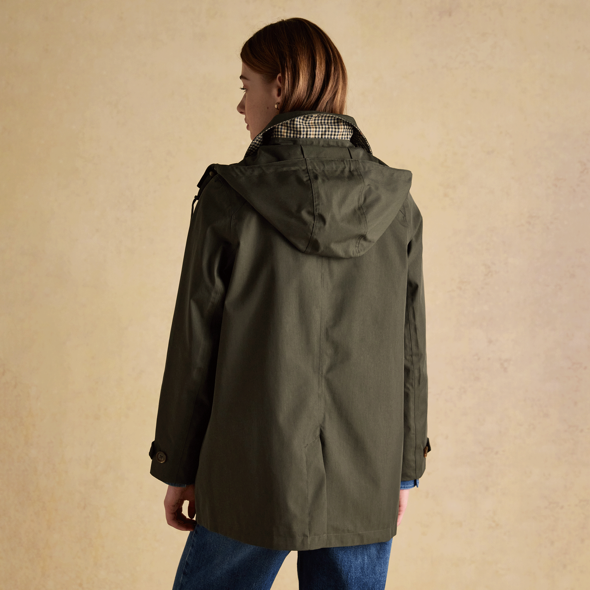 Joules Rainmore Waterproof Jacket in Khaki Green