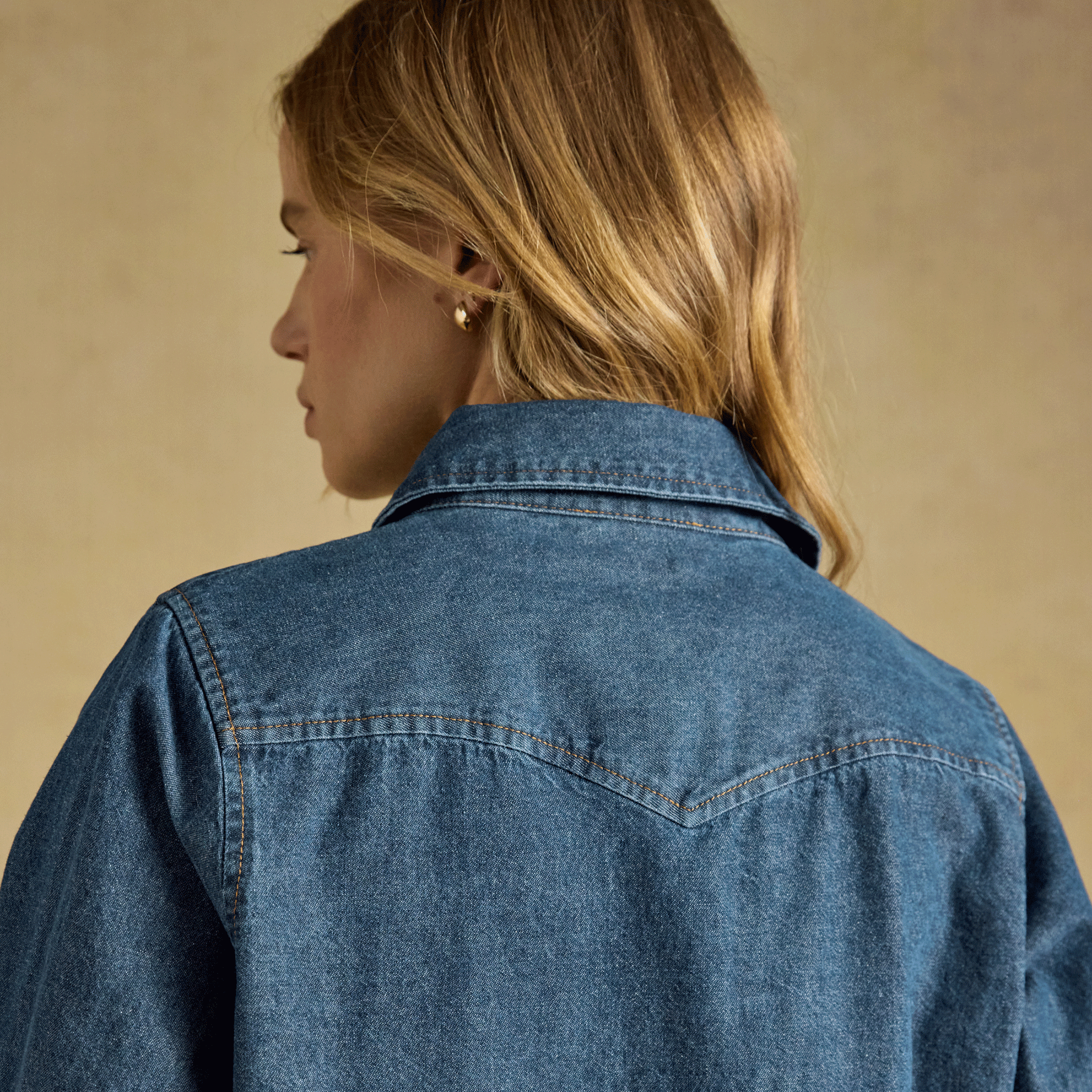 Joules Relaxed Fit Western Shirt Denim Blue