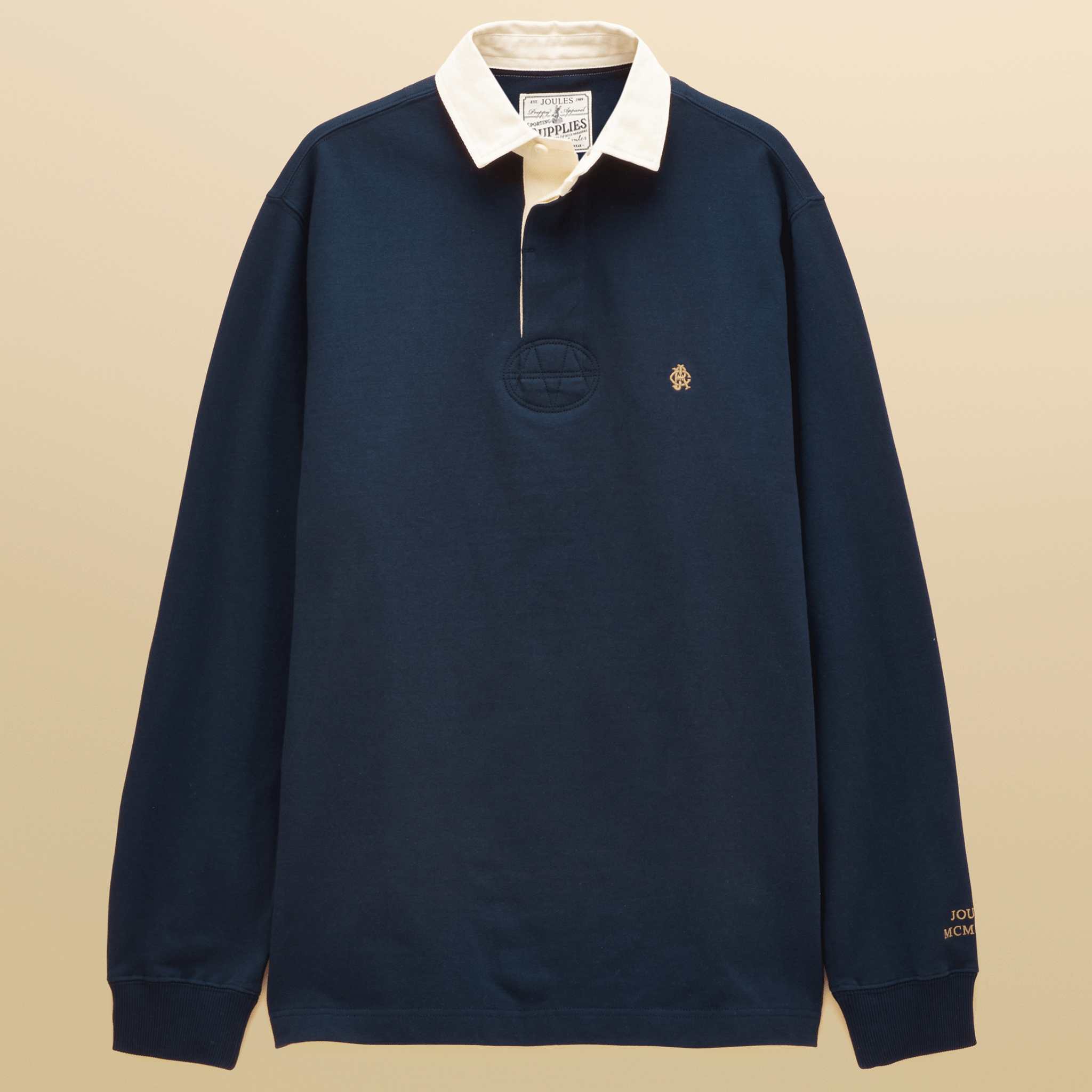 Joules Rugby Club Men's Long Sleeve Plain Shirt Navy