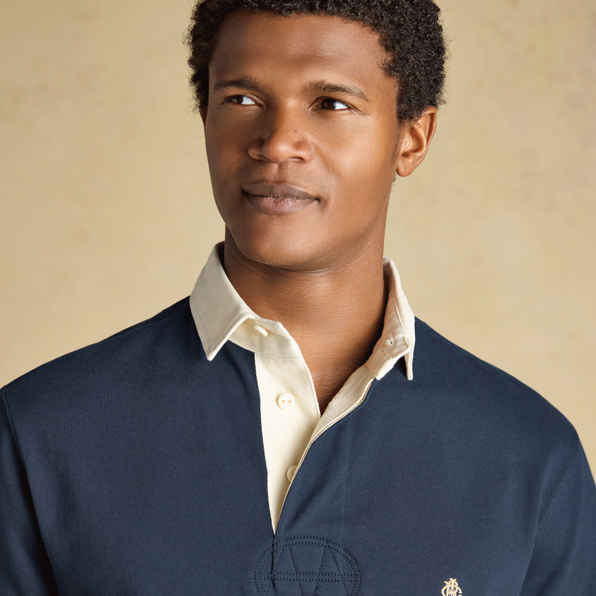Joules Rugby Club Men's Long Sleeve Plain Shirt Navy