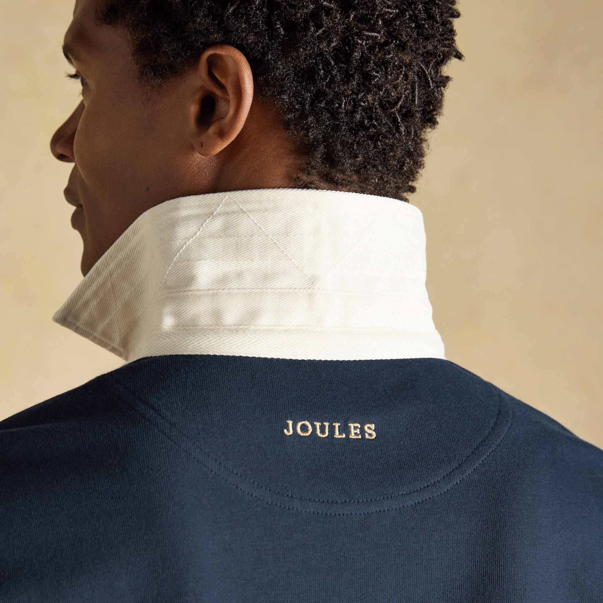 Joules Rugby Club Men's Long Sleeve Plain Shirt Navy