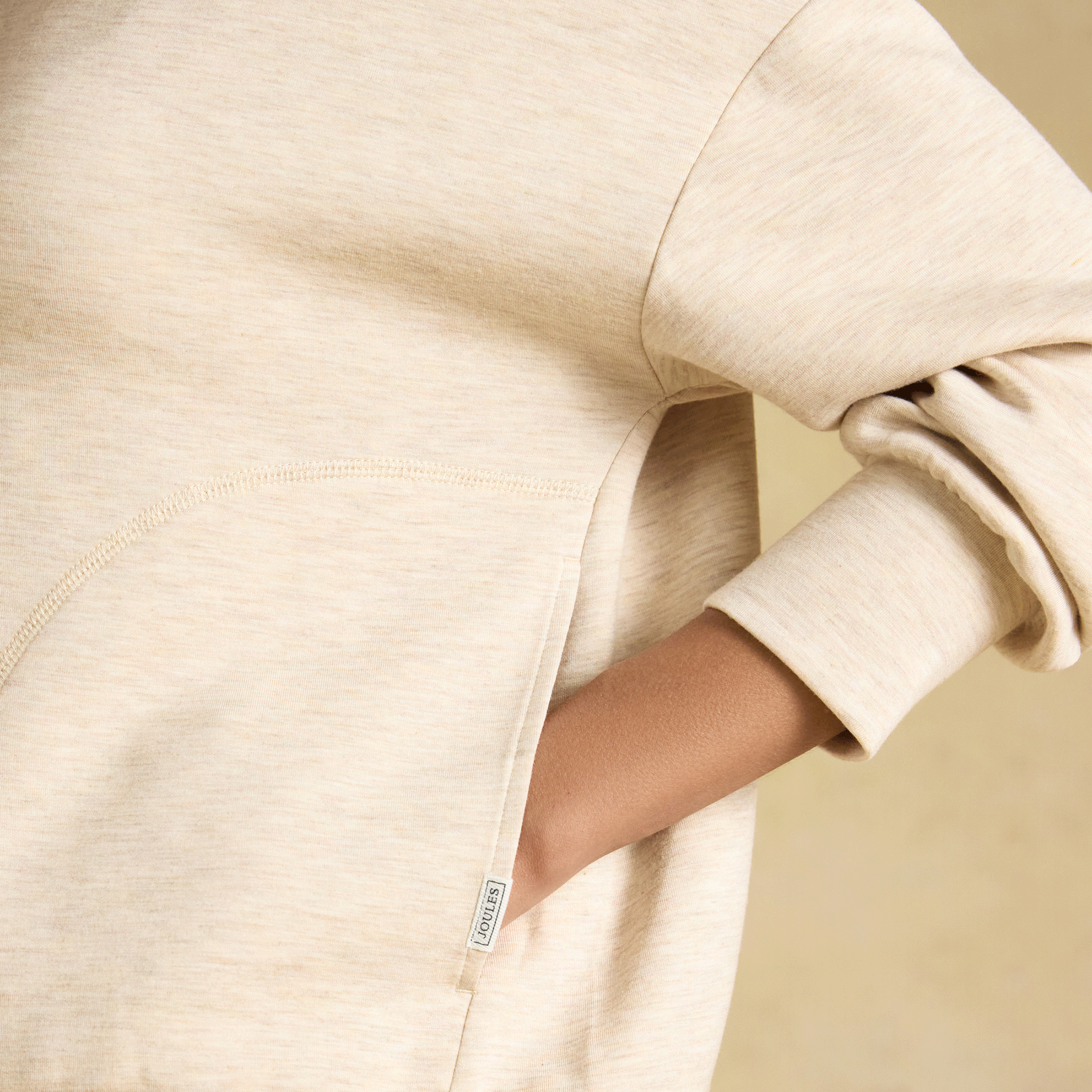 Joules Soft Quarter Zip Sweatshirt Oatmeal
