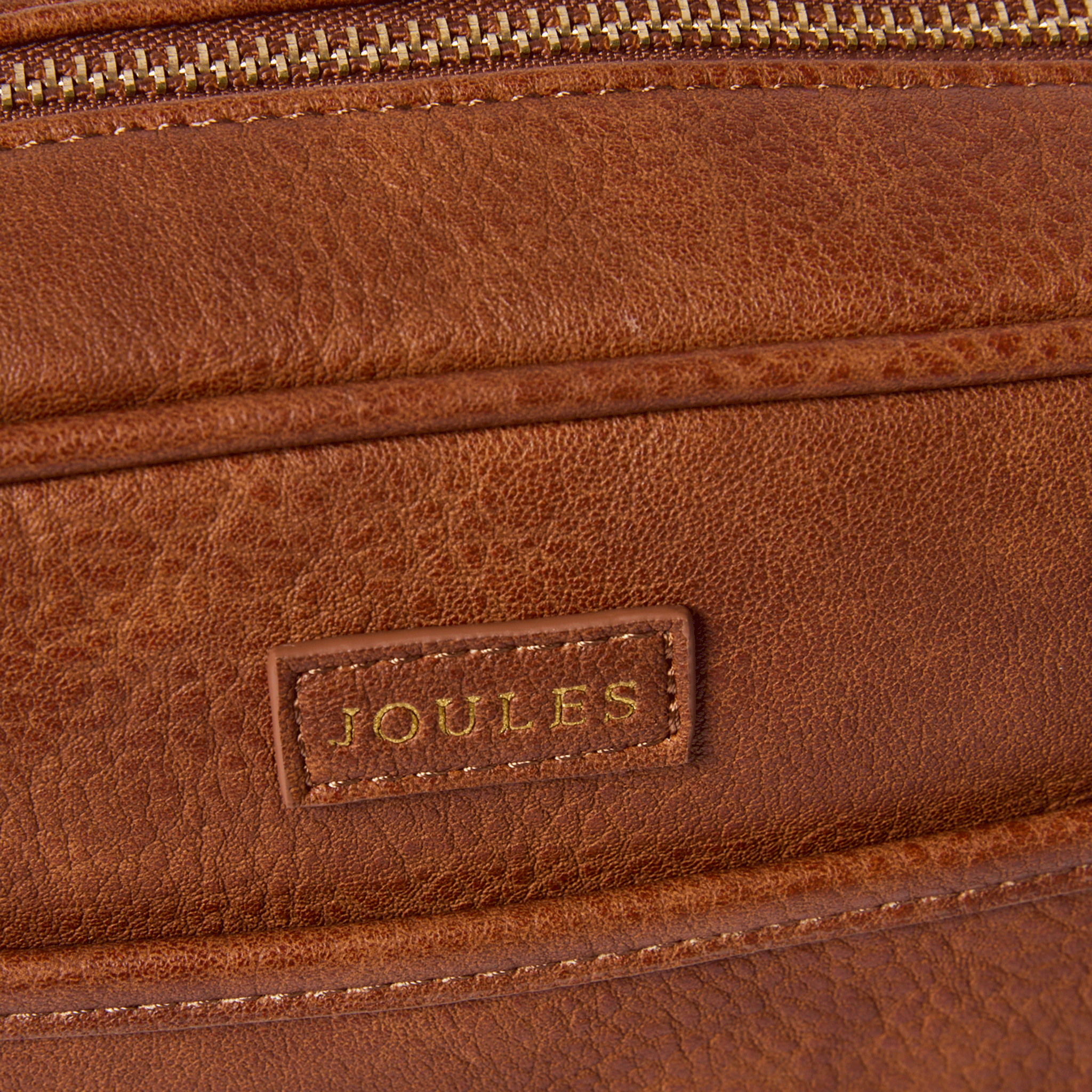 Joules Trent Women’s Faux Leather Cross-Body Bag Tan Brown