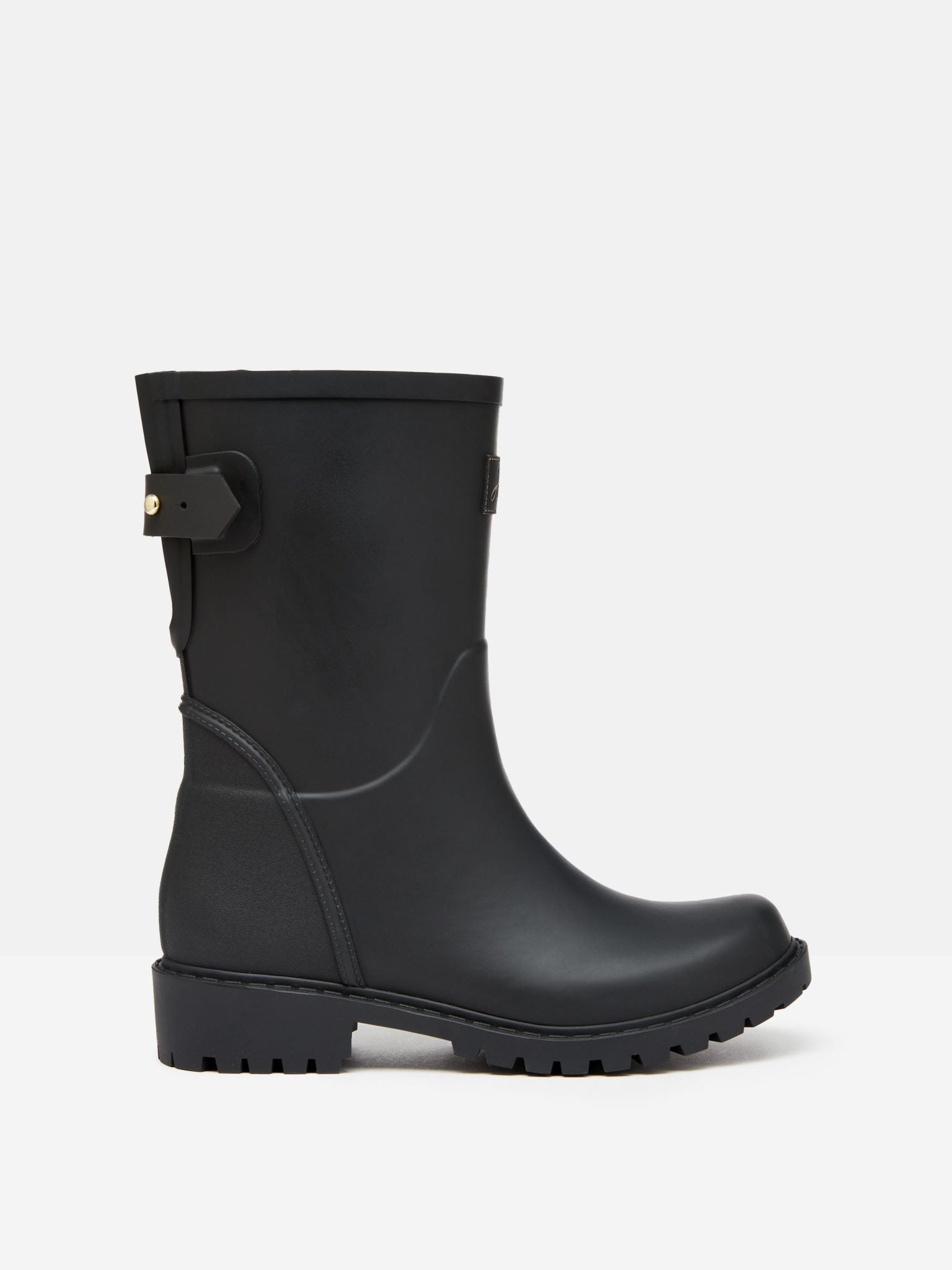 Joules Wistow Adjustable Mid Height Wellies Black 1