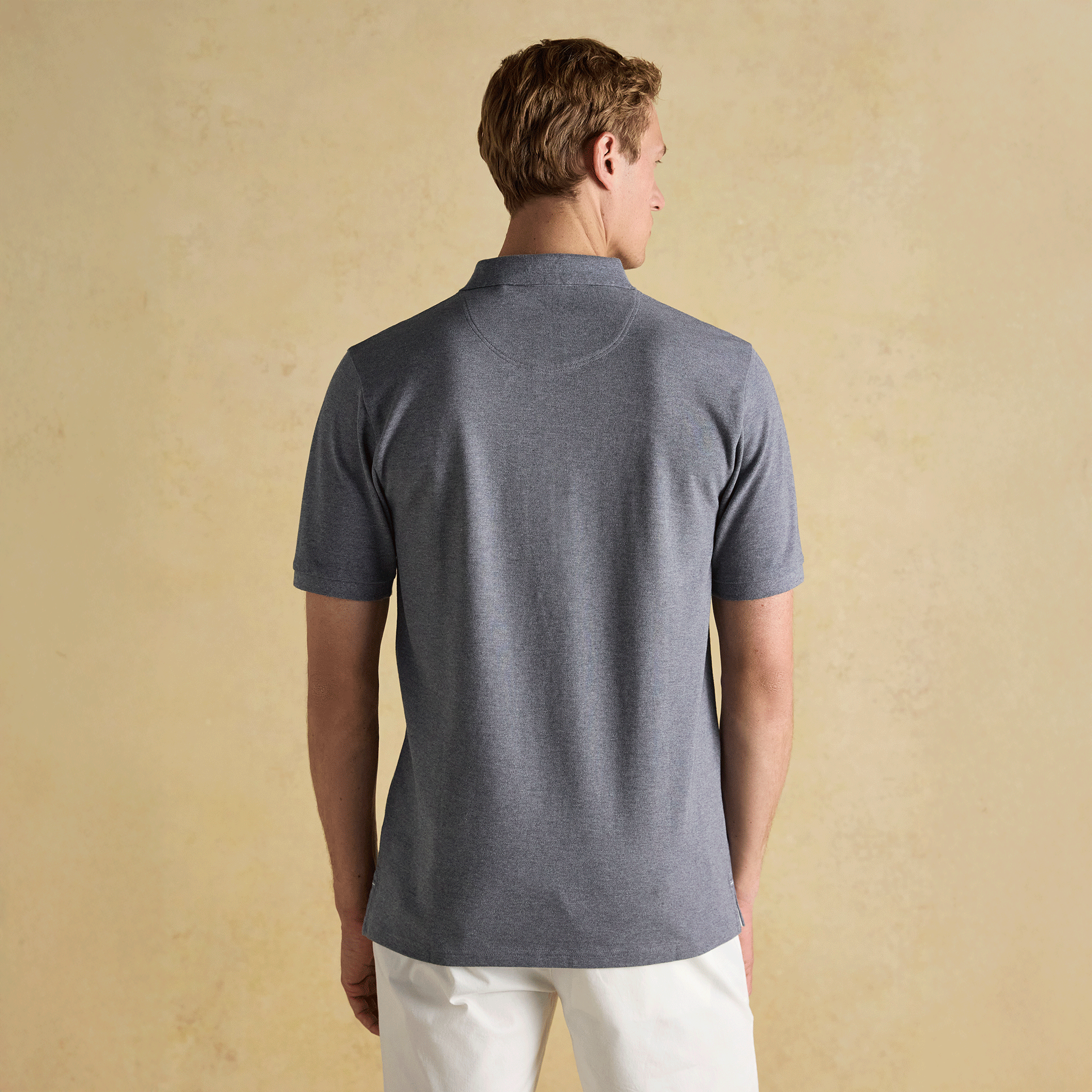 Joules Woody Cotton Pique Polo Shirt Grey