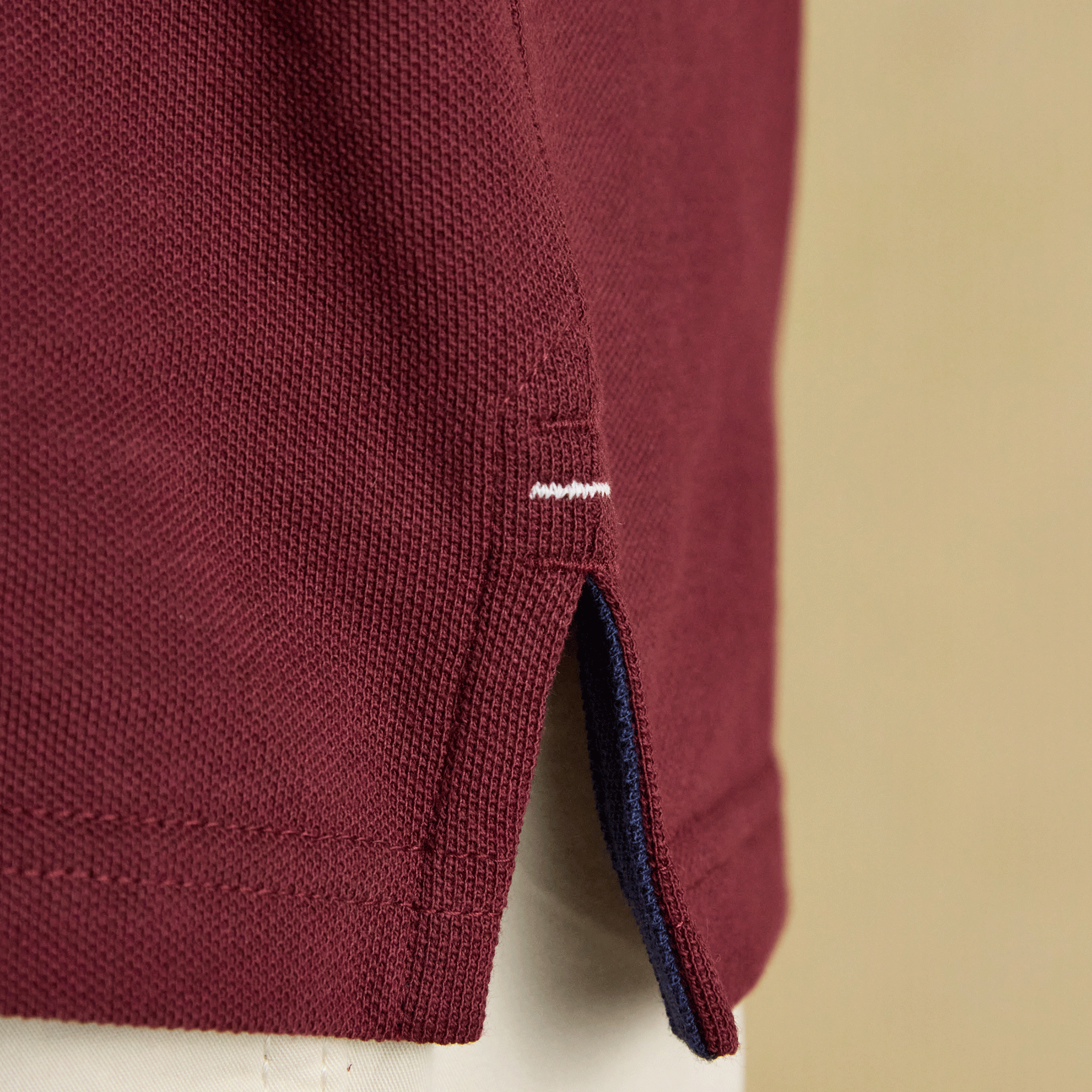 Joules Woody Cotton Pique Polo Shirt in Burgundy