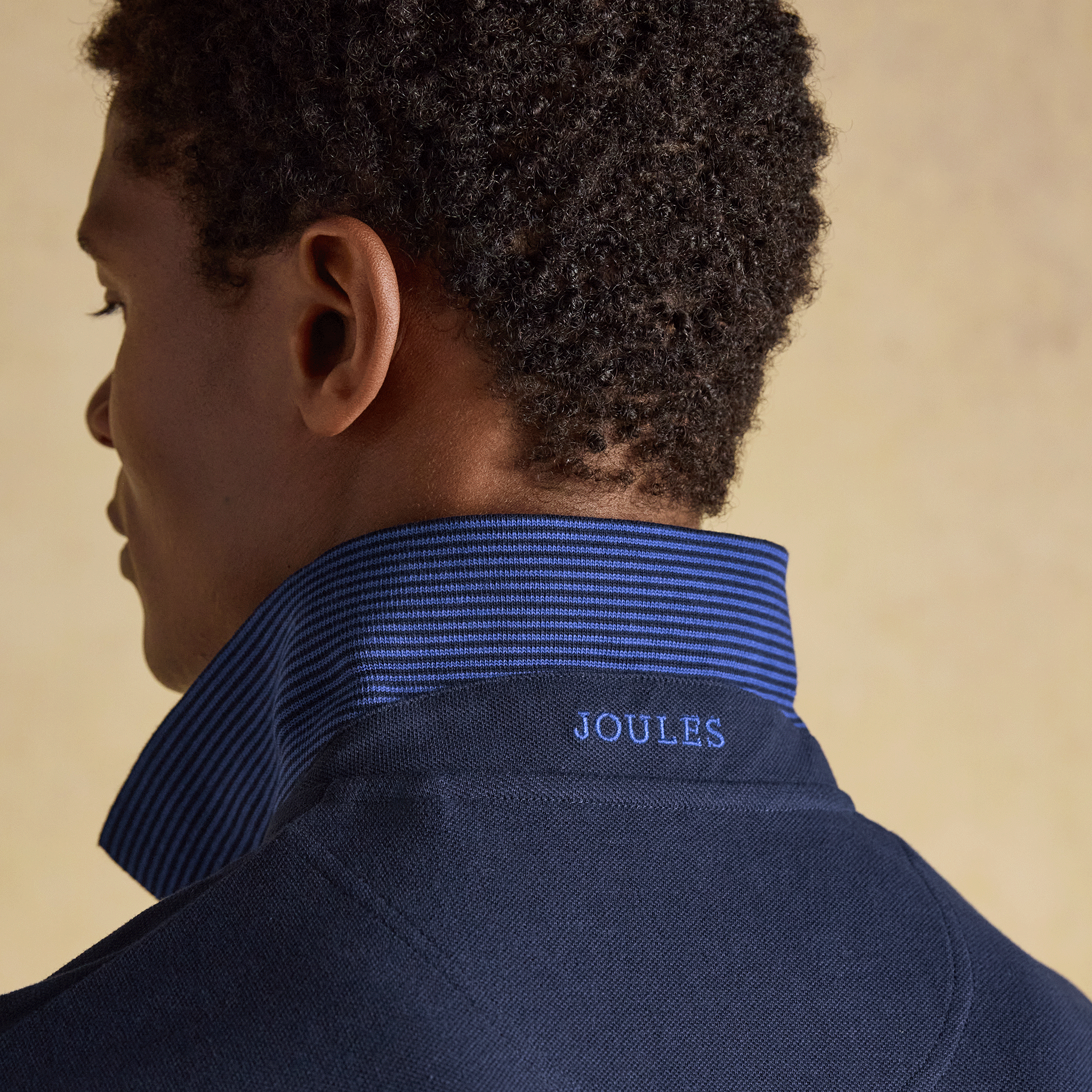 Joules Woody Cotton Pique Polo Shirt Navy