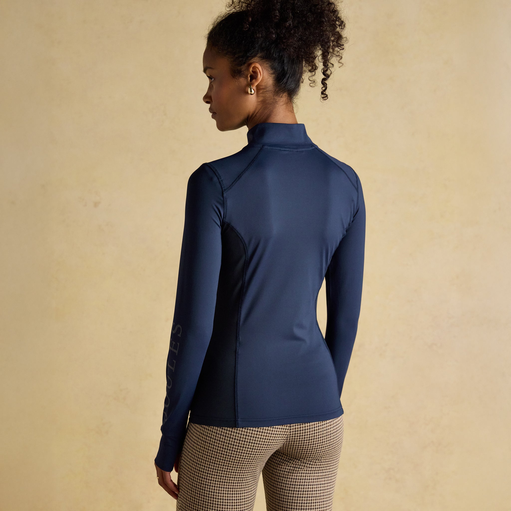 Joules Long Sleeve Jersey Base Layer Top in Navy