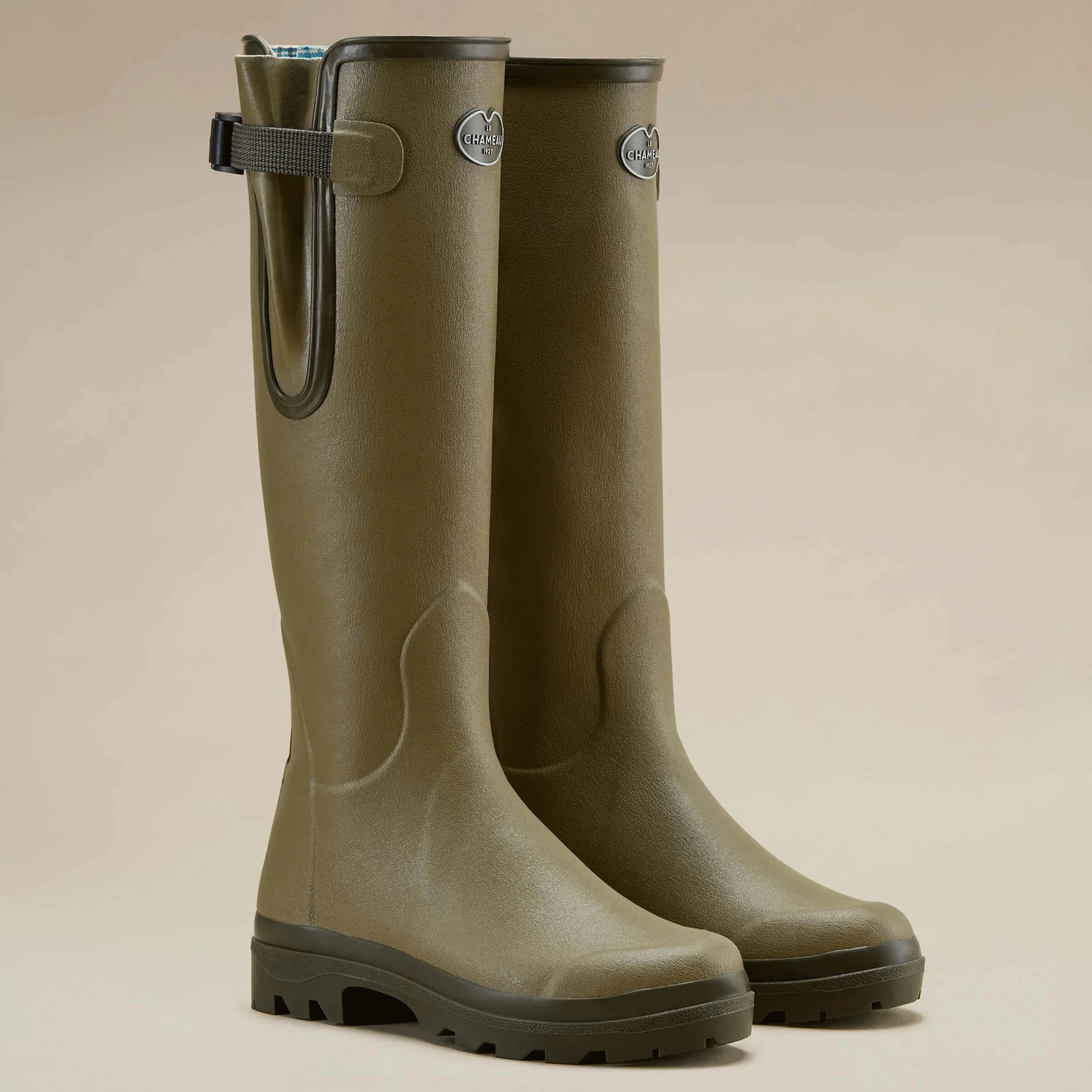 Le Chameau Women's Vierzon Jersey Lined Boots Vert Vierzon