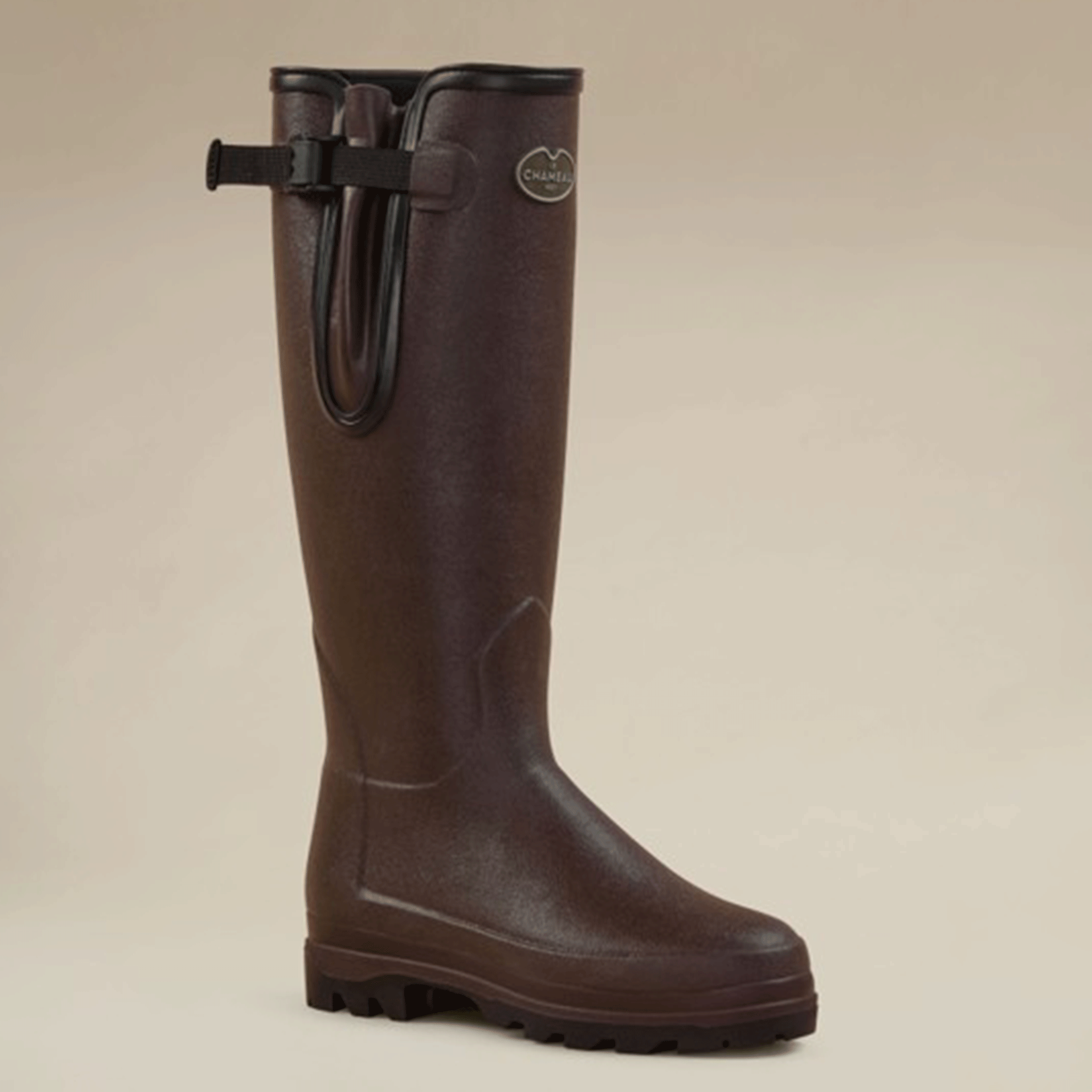 Le Chameau Women's Vierzonord Neoprene Lined Boots Marron Foncé-Black