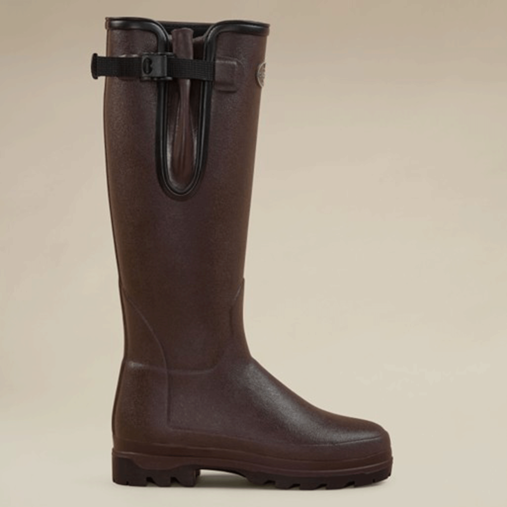 Le Chameau Women's Vierzonord Neoprene Lined Boots Marron Foncé-Black