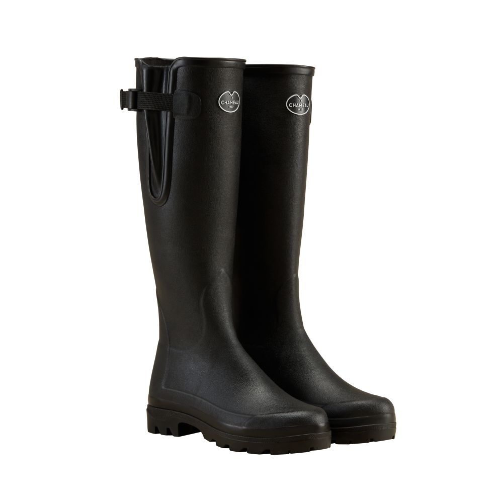 Le Chameau Women's Vierzonord Neoprene Lined Boot Black 2