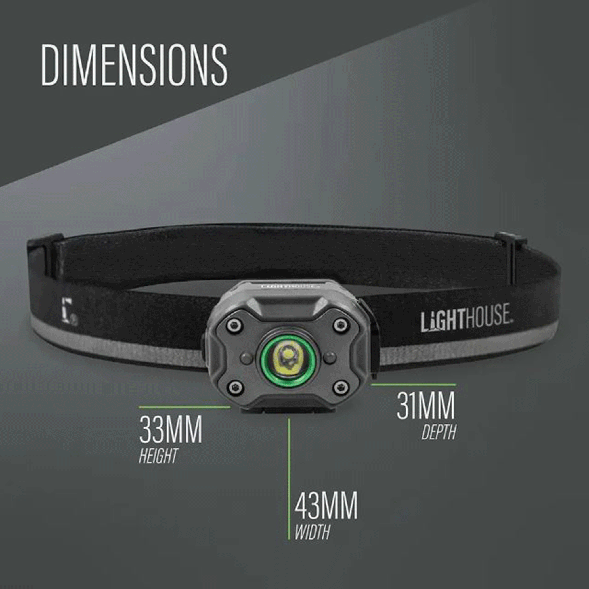 Lighthouse Mini LED Rechargeable Headlight 400 Lumens