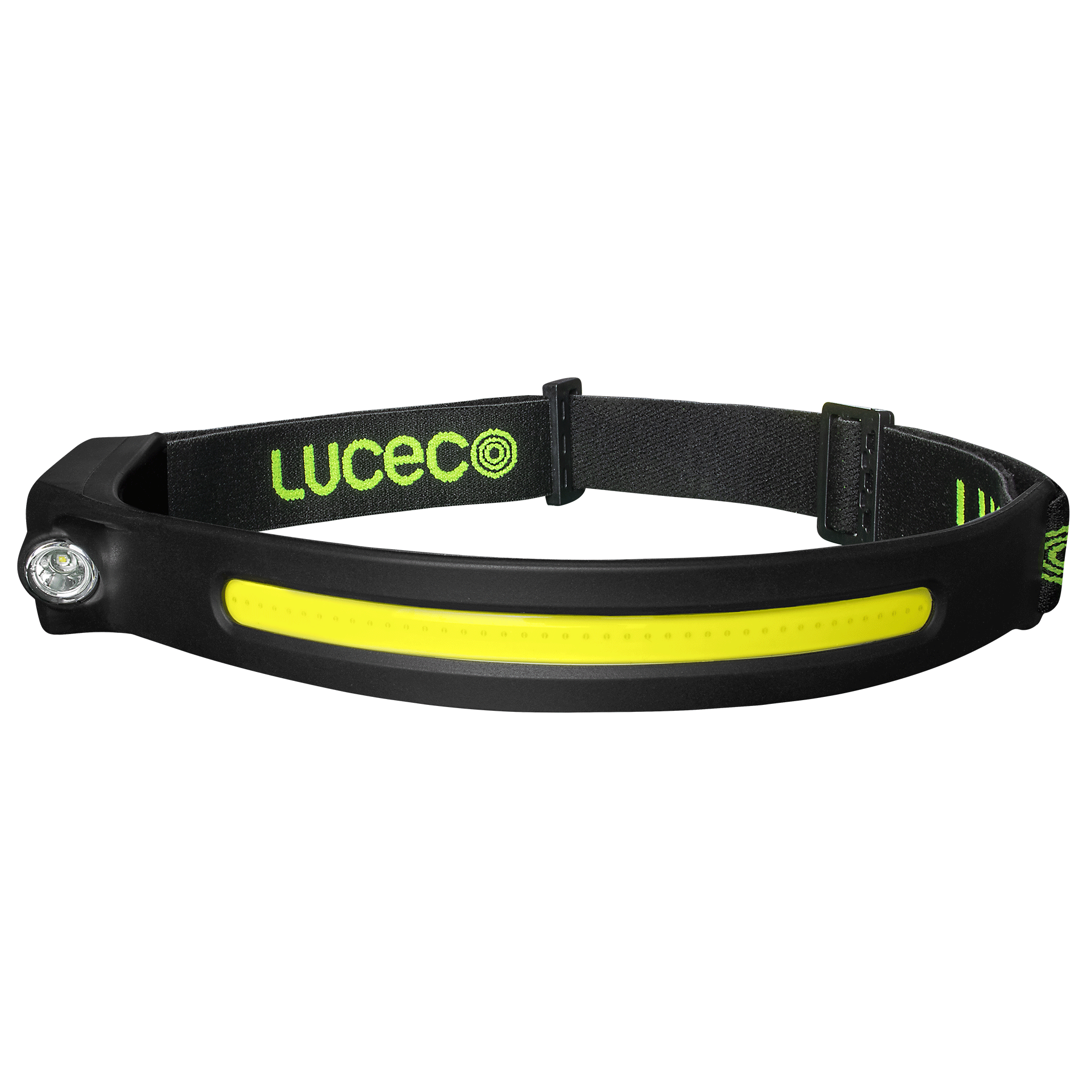 Luceco Flexible Rechargeable Headtorch with Motion Sensor 350lm + 150lm Black