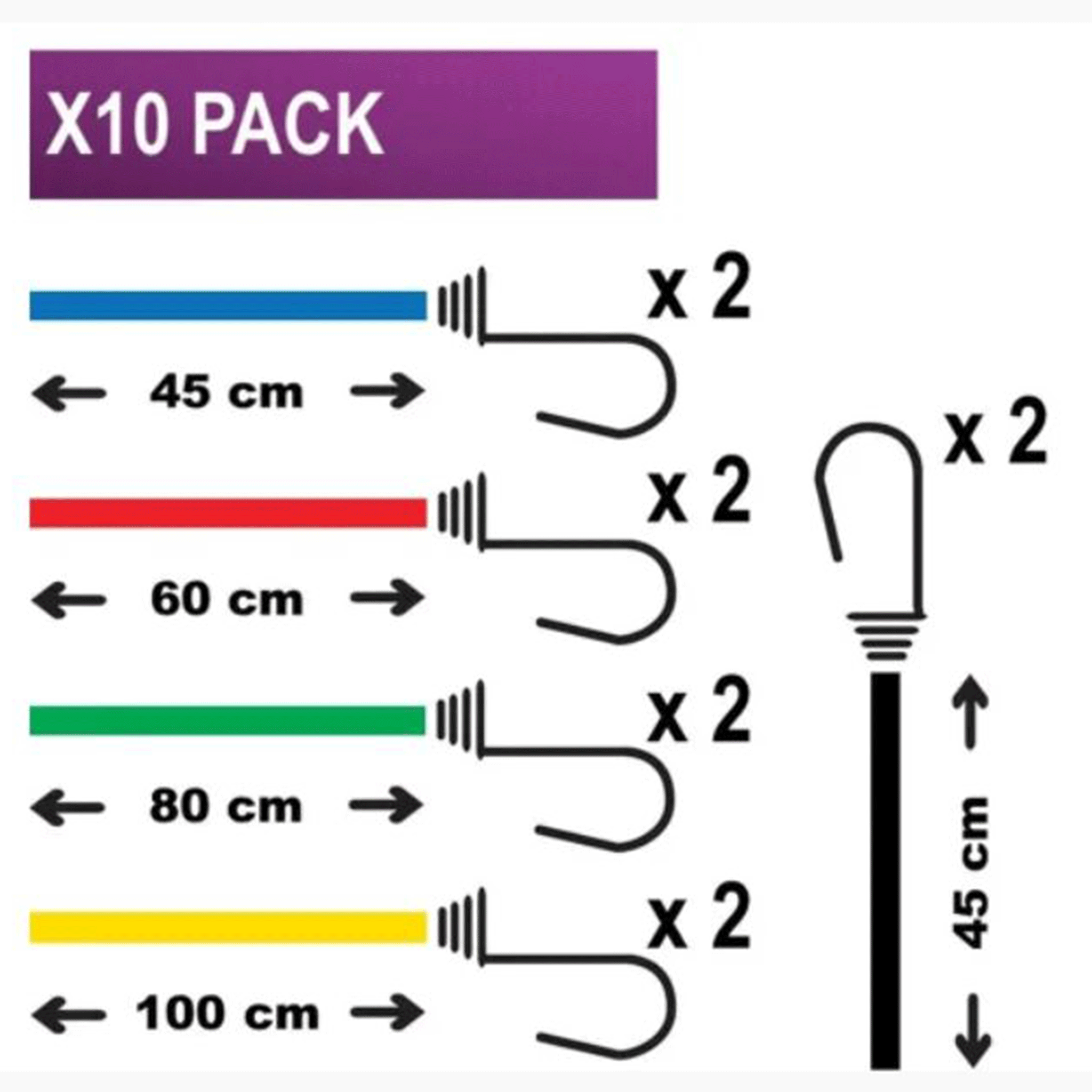 Master Lock Twin Wire Bungee Organiser 10 Piece Set