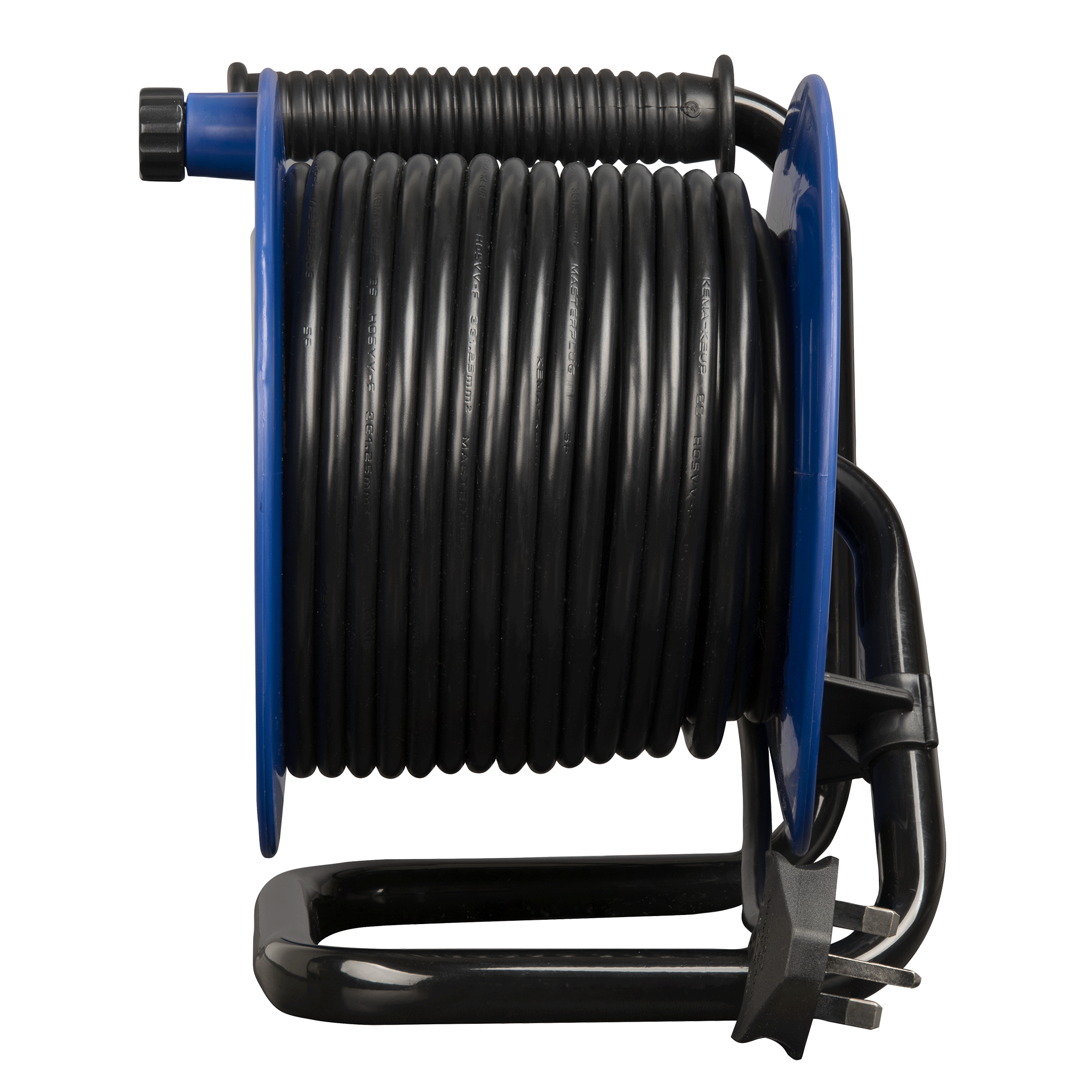 Masterplug 13A 4 Gang Open Cable Reel 25m Blue