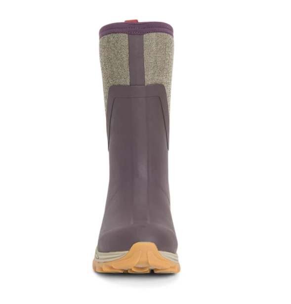 Muck Boot Ladies Arctic Sport II Short Boots Wine-Herringbone Print 4