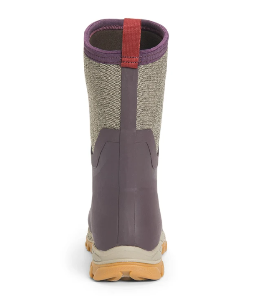 Muck Boot Ladies Arctic Sport II Short Boots Wine-Herringbone Print 5