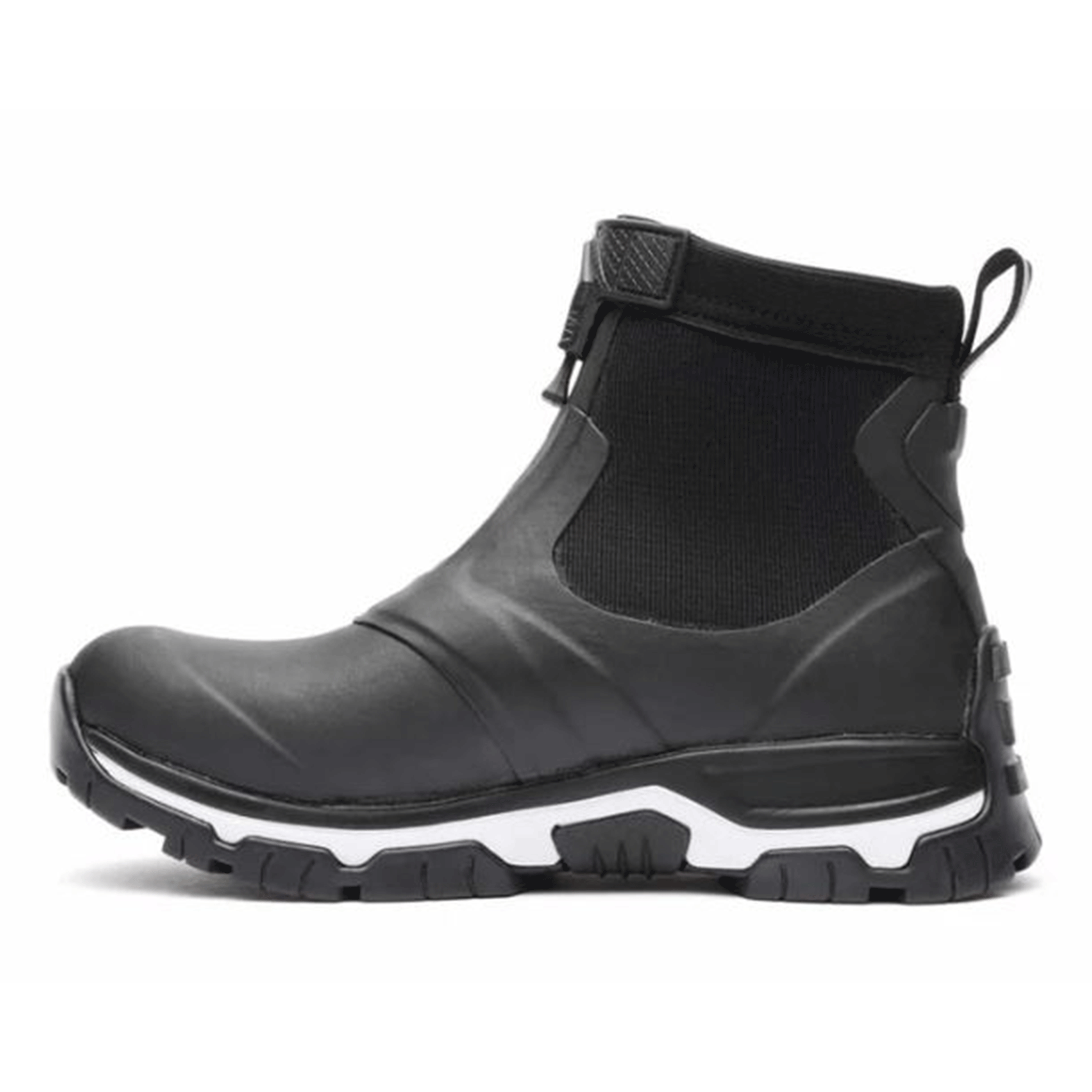 Muck Boot Women's Apex Mid Zip Ankle Boots Black-White