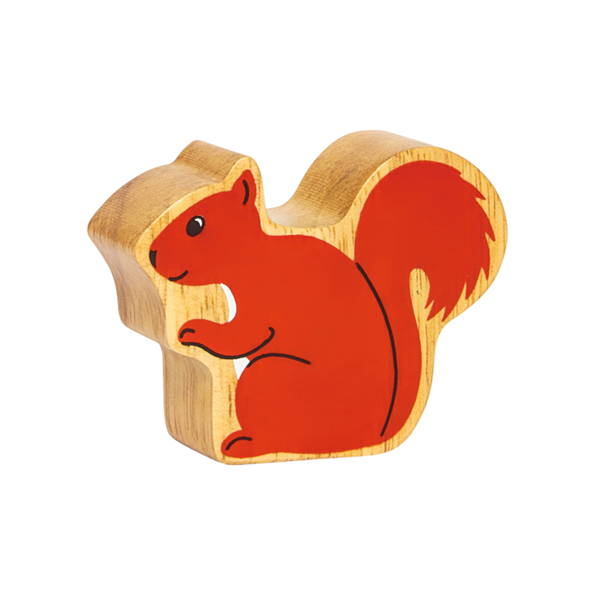 Lanka Kade Wooden Squirrel Toy Red