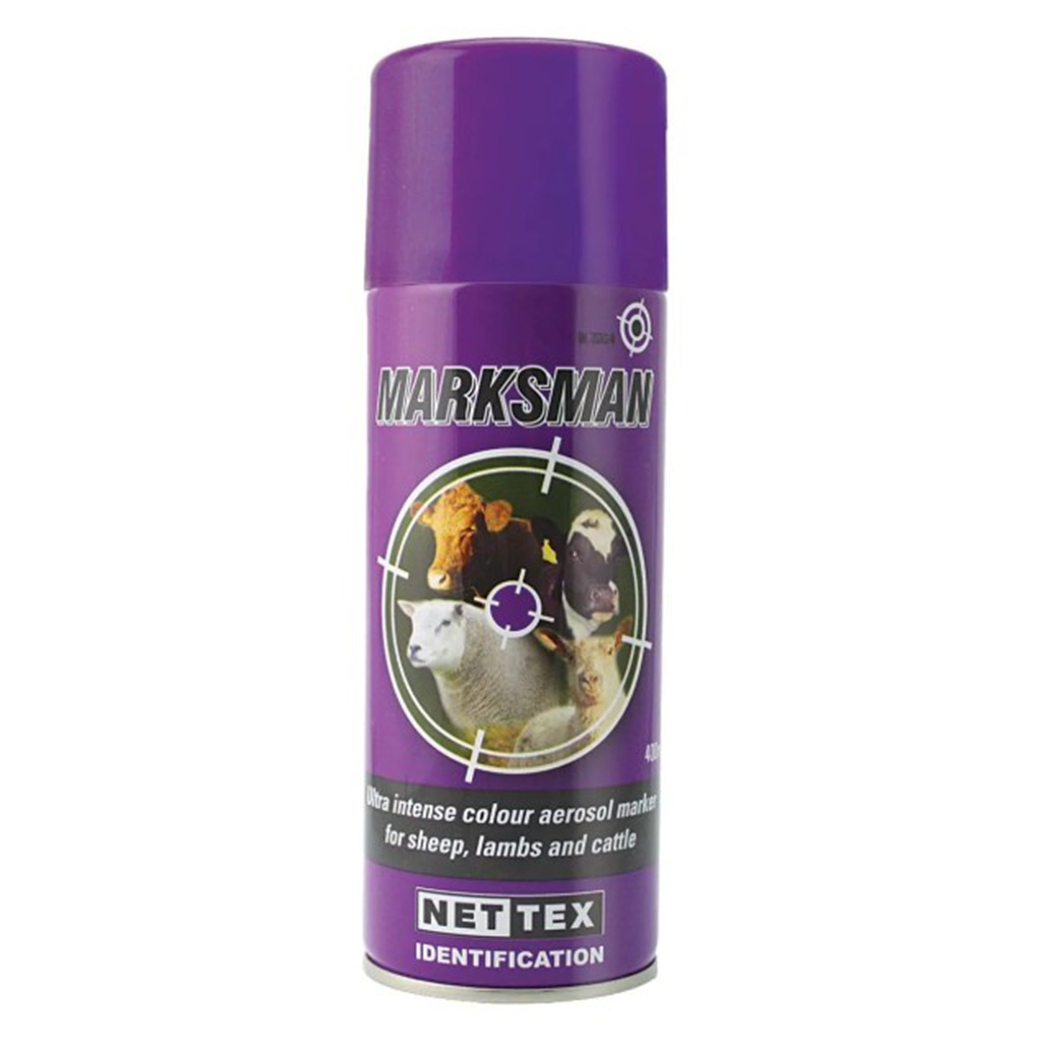 Nettex Marksman Marker Aerosol Spray 400ml (Assorted Colours)