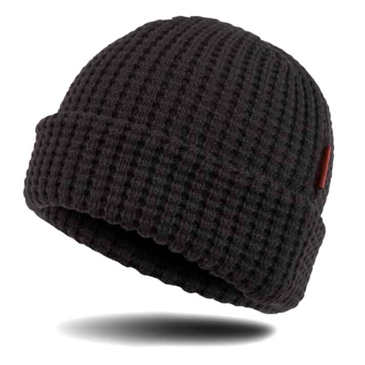 New-Holland-Ribbed-Beanie-Hat-Grey-2