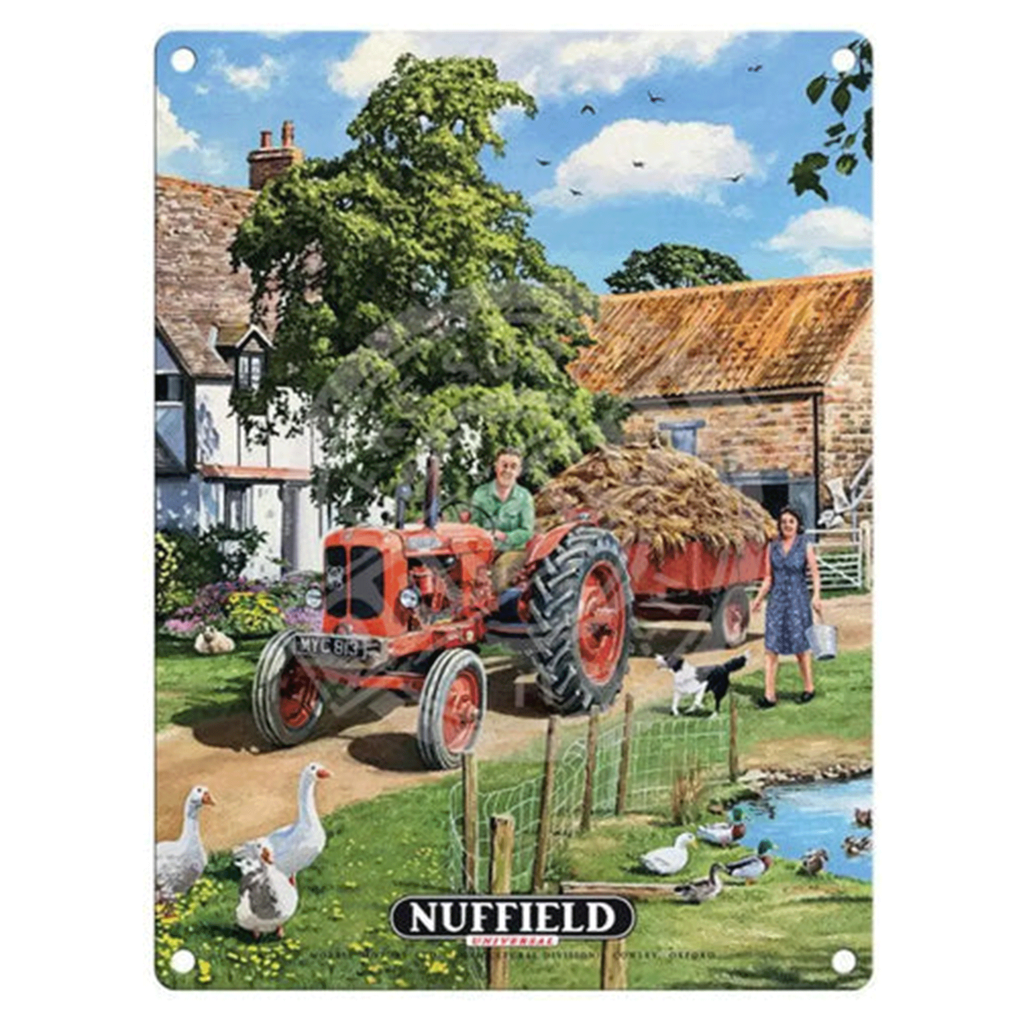 Nuffield Universal Tractor Vintage Metal Sign 30x40cm