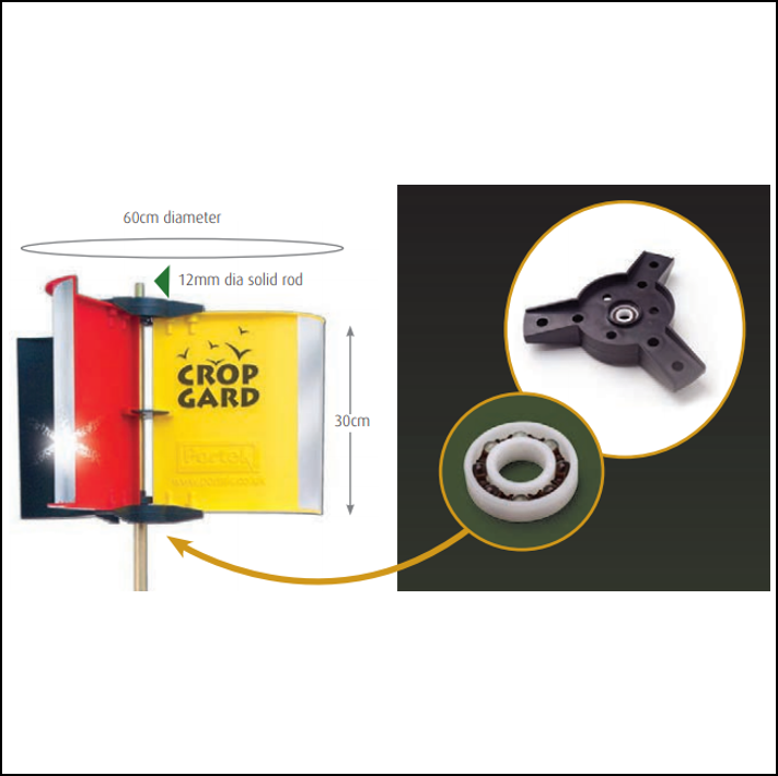 Portek PO-036 Wind Driven Crop Guard 4