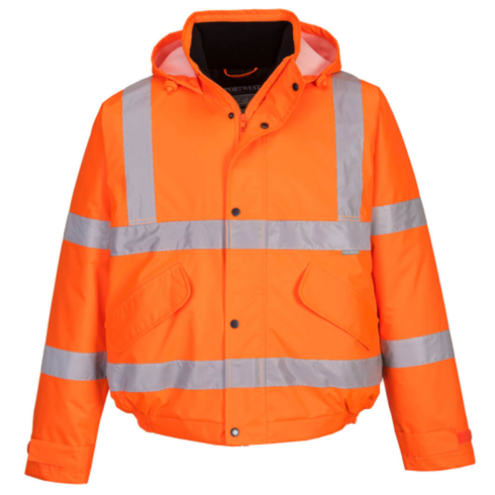 Portwest S463 Hi-Vis Bomber Jacket Orange 1