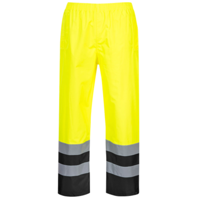 Portwest S486 Hi-Vis Two Tone Traffic Trousers Yellow-Navy 1