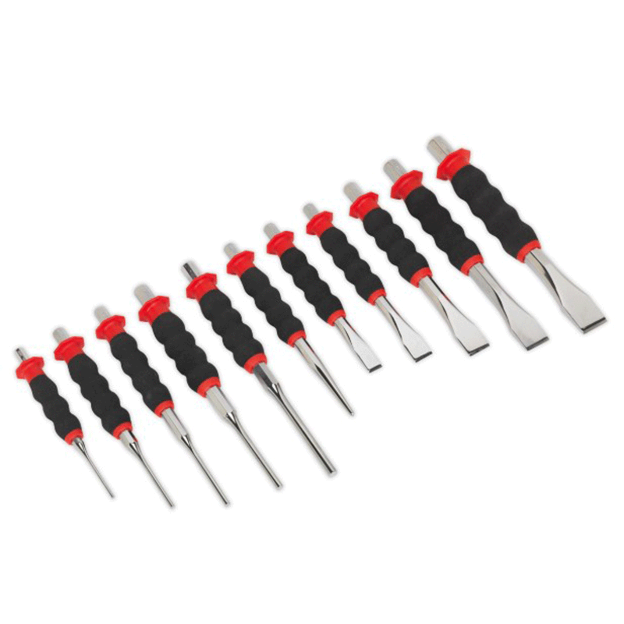Sealey Premier 11pc Punch & Chisel Set