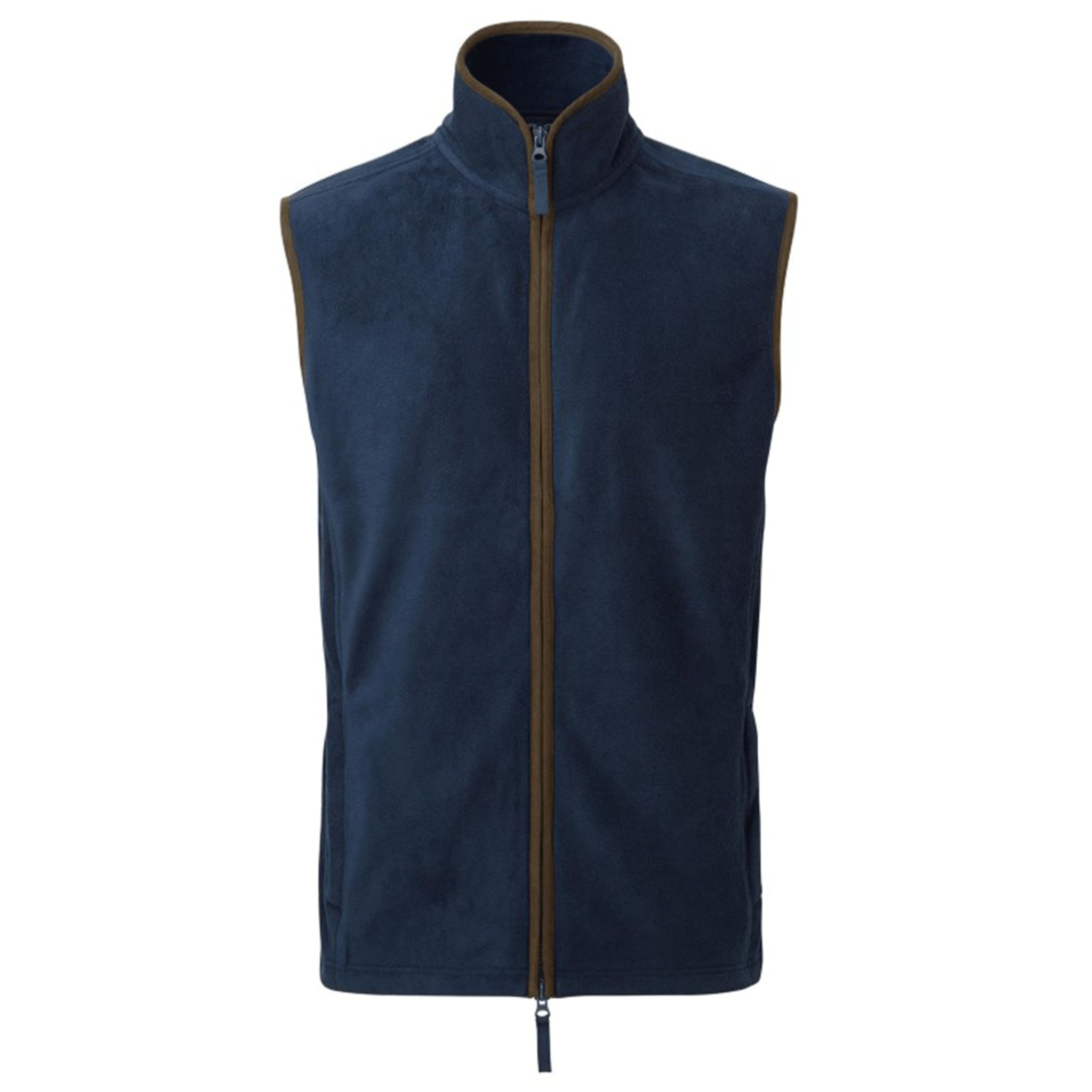 Premier Workwear Men's Artisan Fleece Gilet Navy-Brown