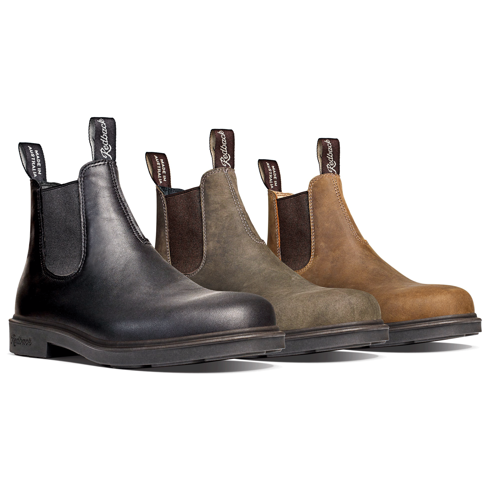 Redback Whistler Dress Boot – Iron Bark Nubuck