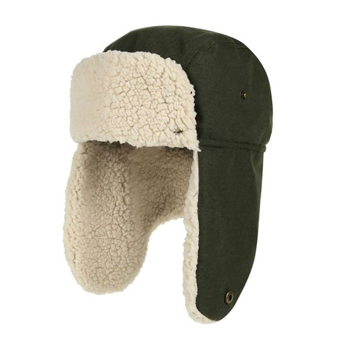 Regatta Halian Fleece Lined Trapper Hat Dark Khaki 1