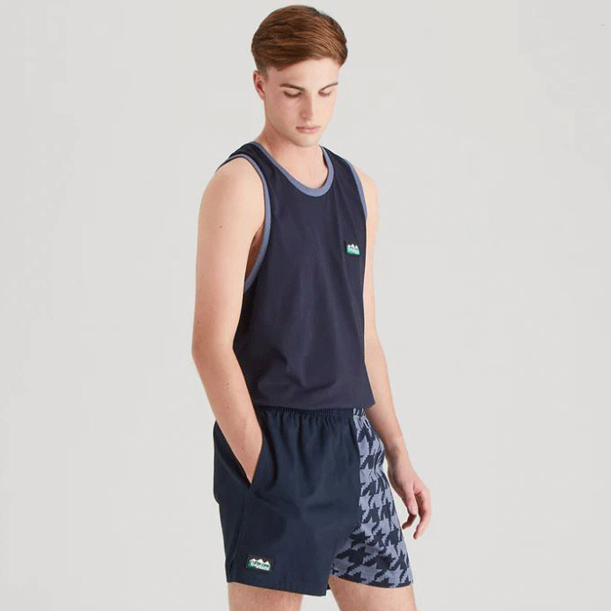 Ridgeline Backslider Shorts Navy Print
