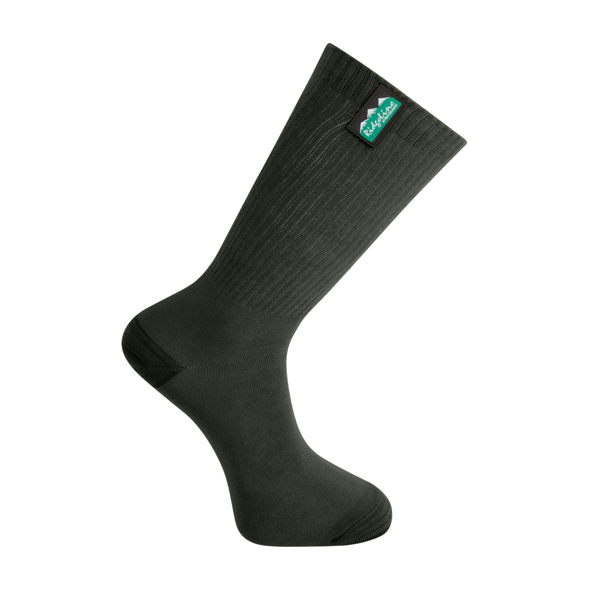 Ridgeline Cotton Light Work Socks Mid Length Olive Multi 3 Pack