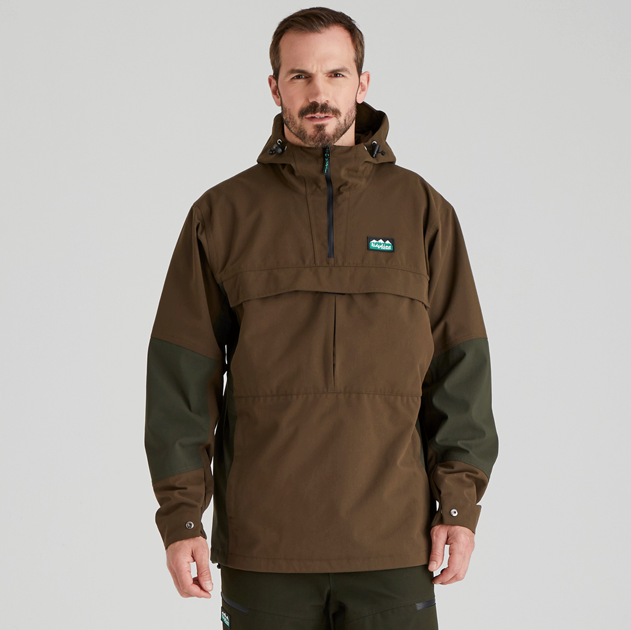 Ridgeline Men's Cambrian Smock Bark-Deep Forest