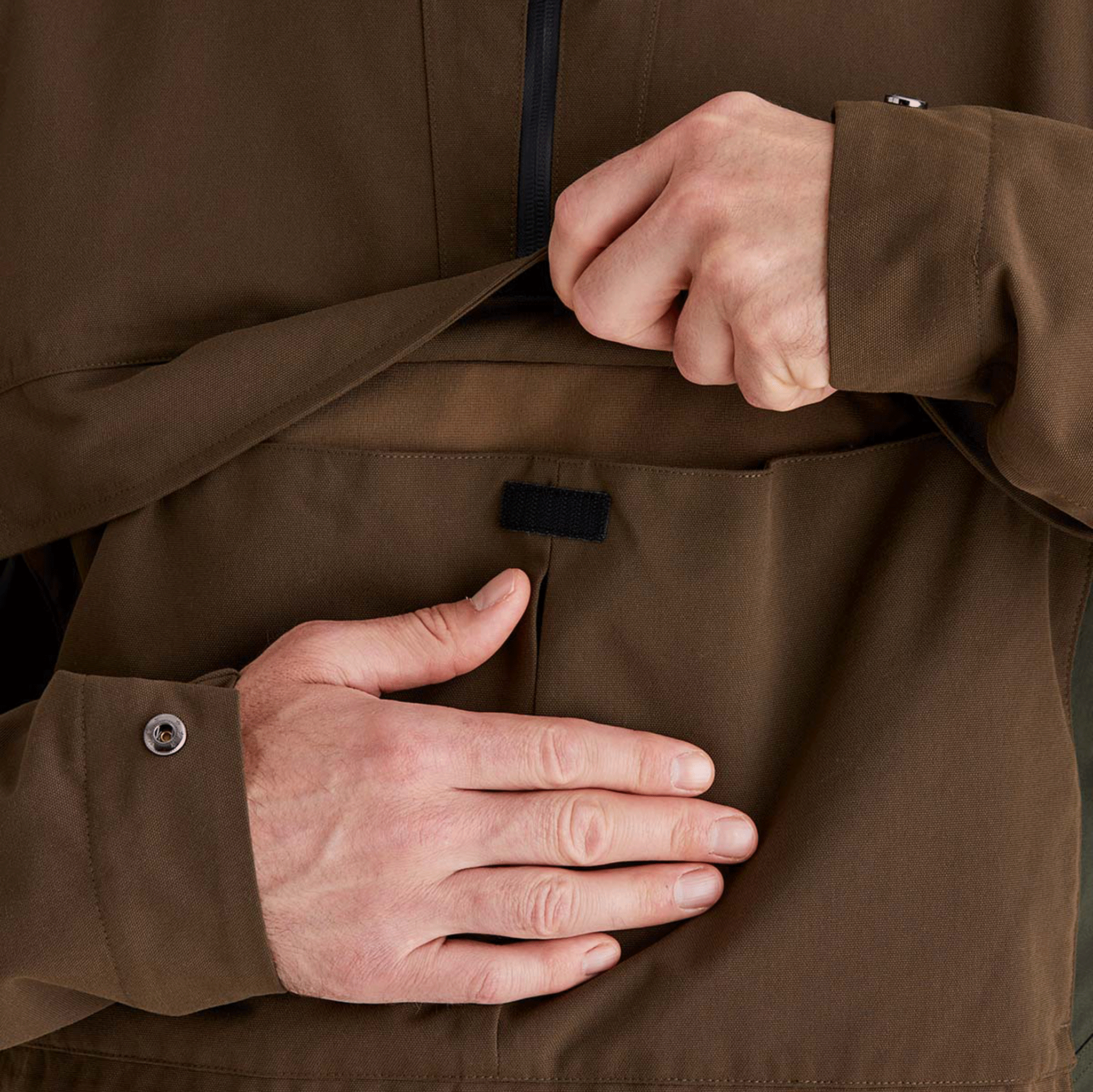 Ridgeline Men's Cambrian Smock Bark-Deep Forest