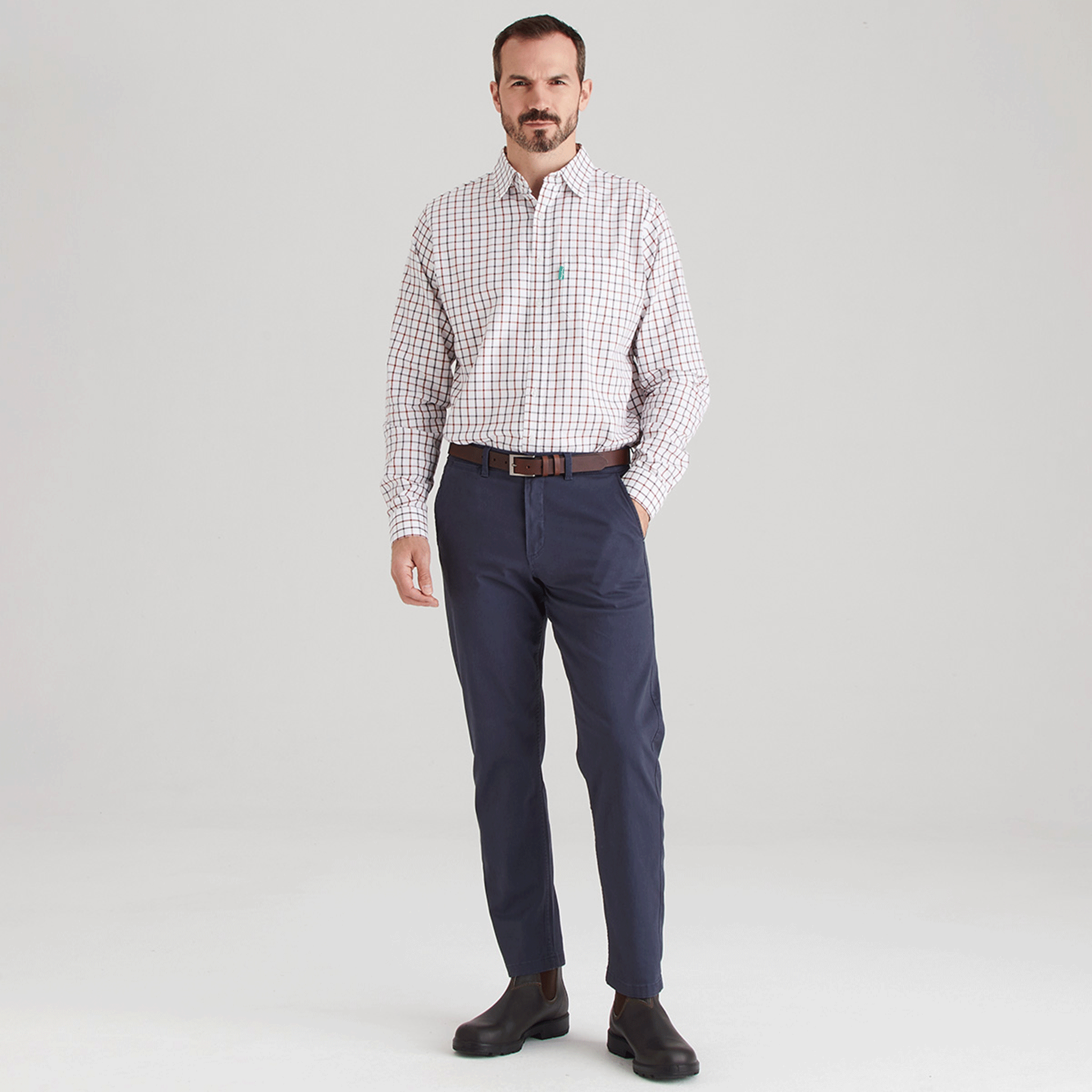 Ridgeline Men's Sedgebrook Shirt Shale-Deep Russet