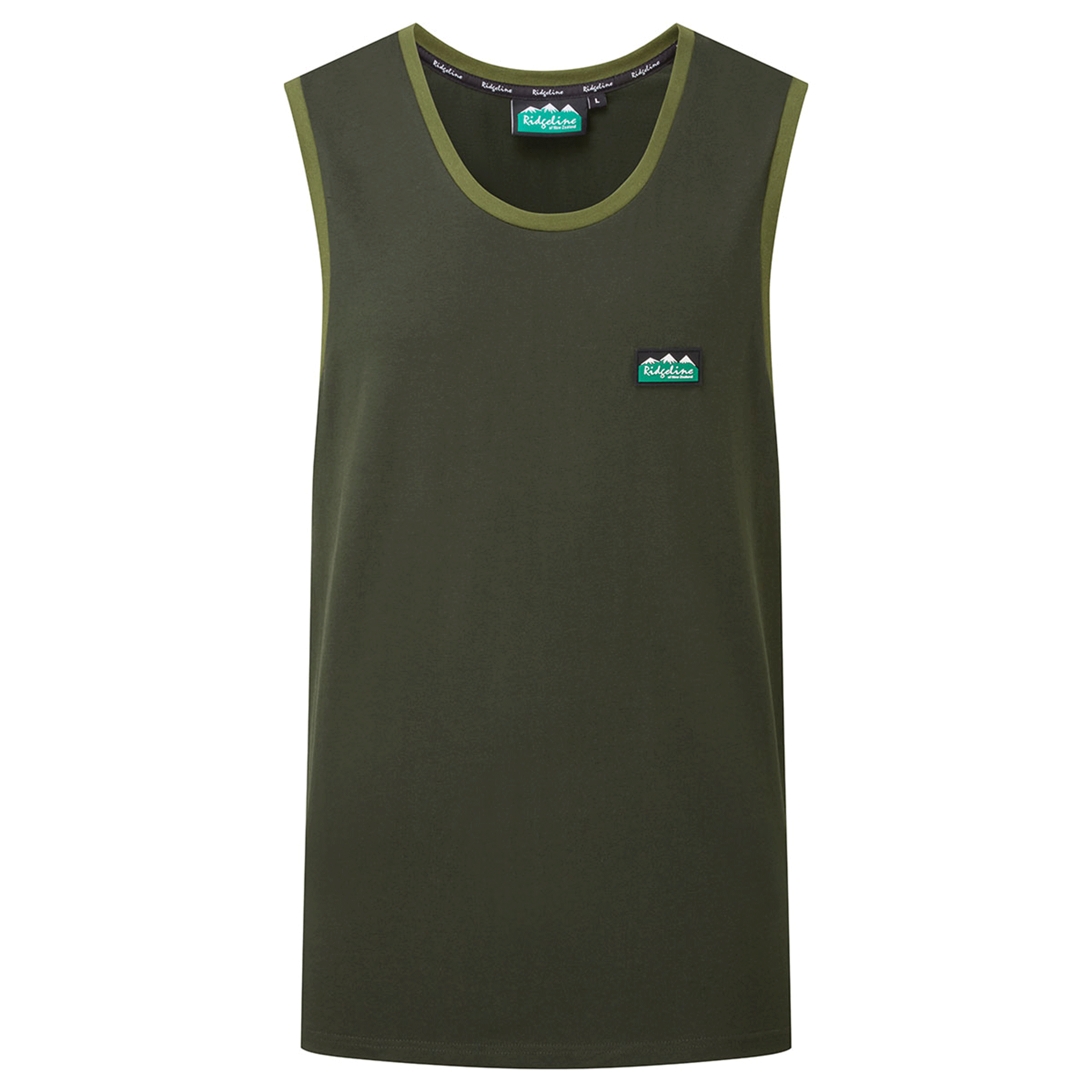Ridgeline Men's Signature Singlet Top Deep Forest