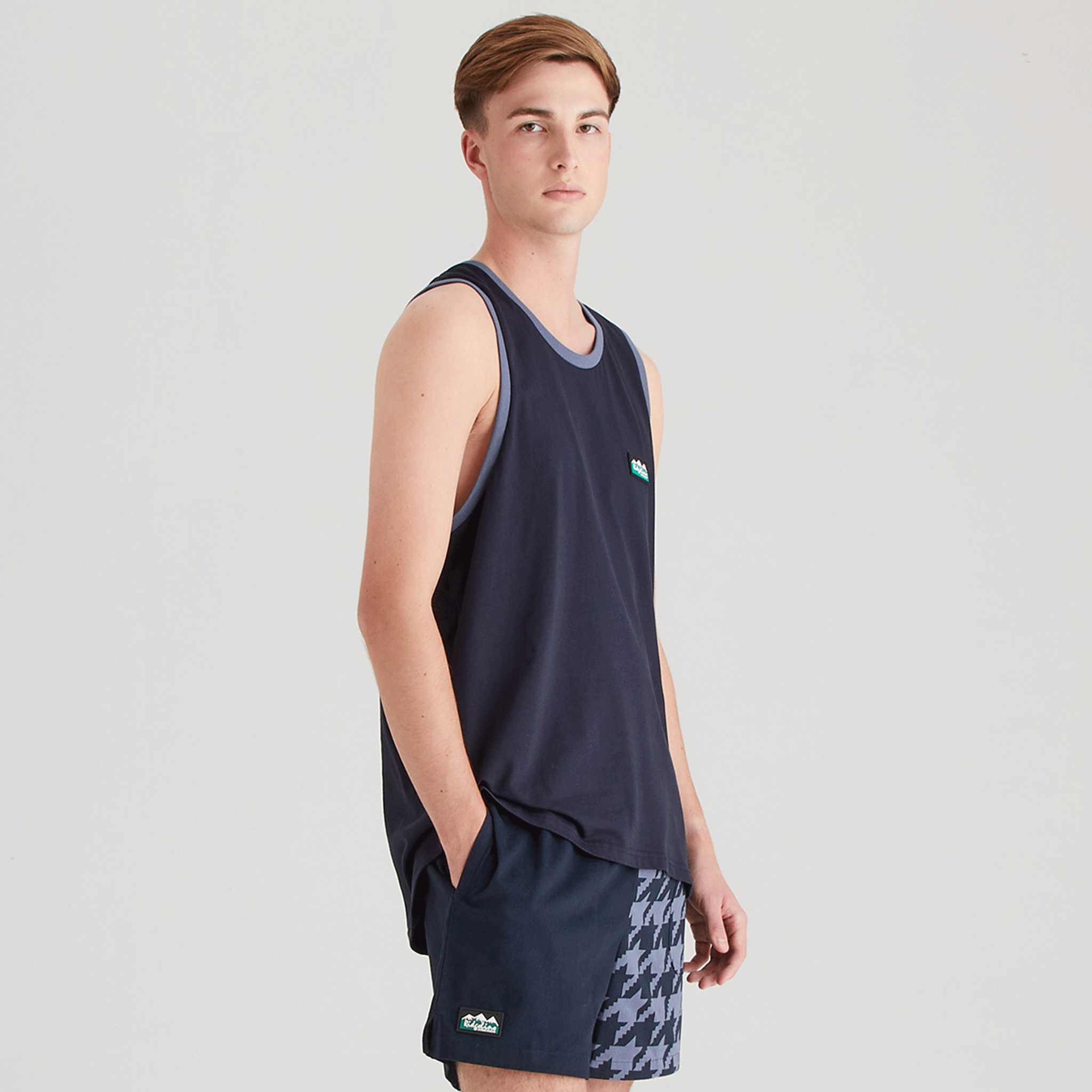 Ridgeline Men's Signature Singlet Top Navy