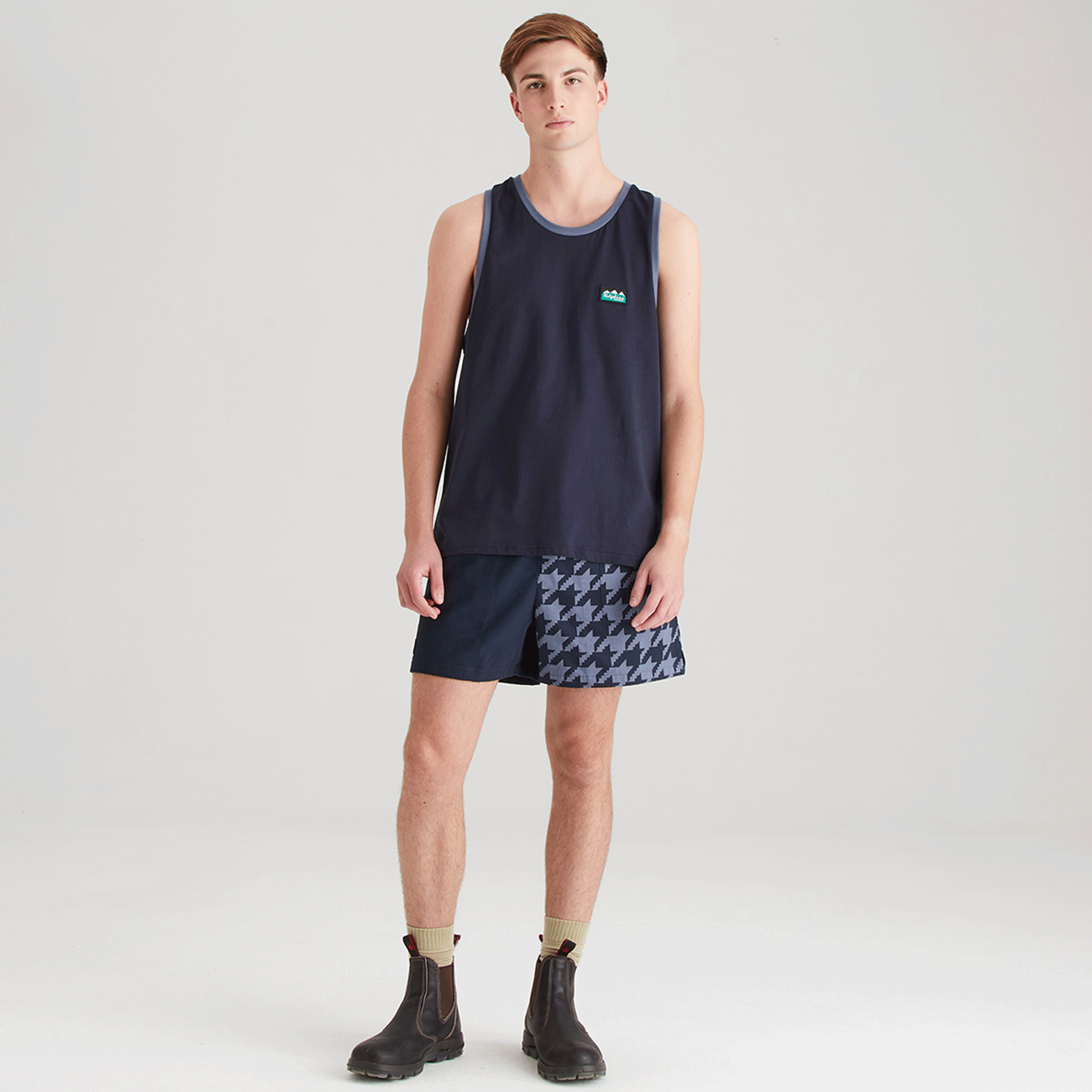Ridgeline Men's Signature Singlet Top Navy