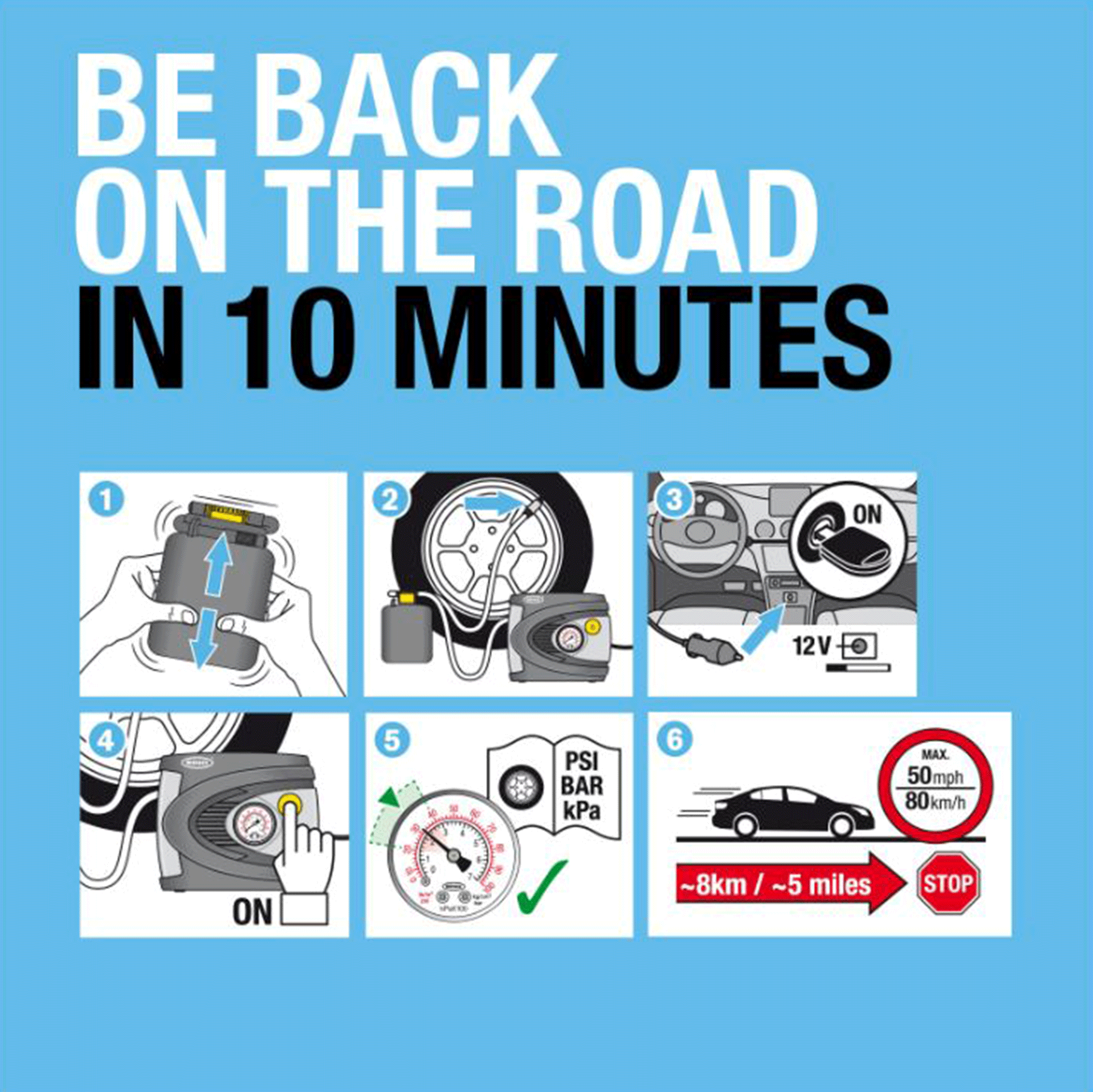 Ring Automotive Car Puncture Repair Kit