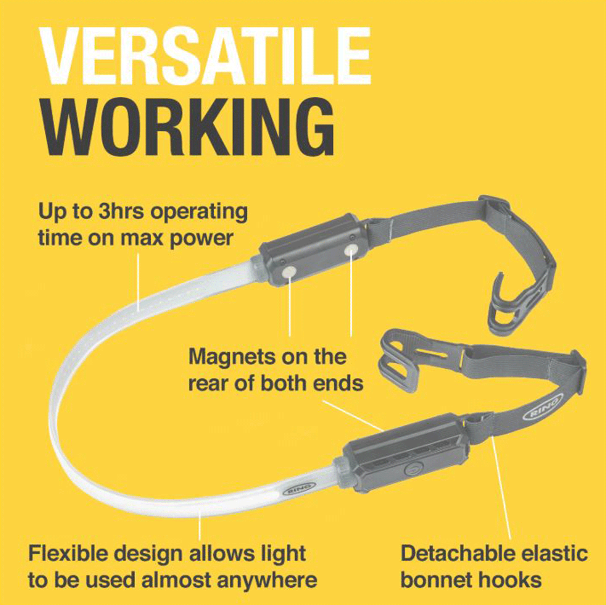 Ring Automotive Magflex 1000 Super Flex Utility Light