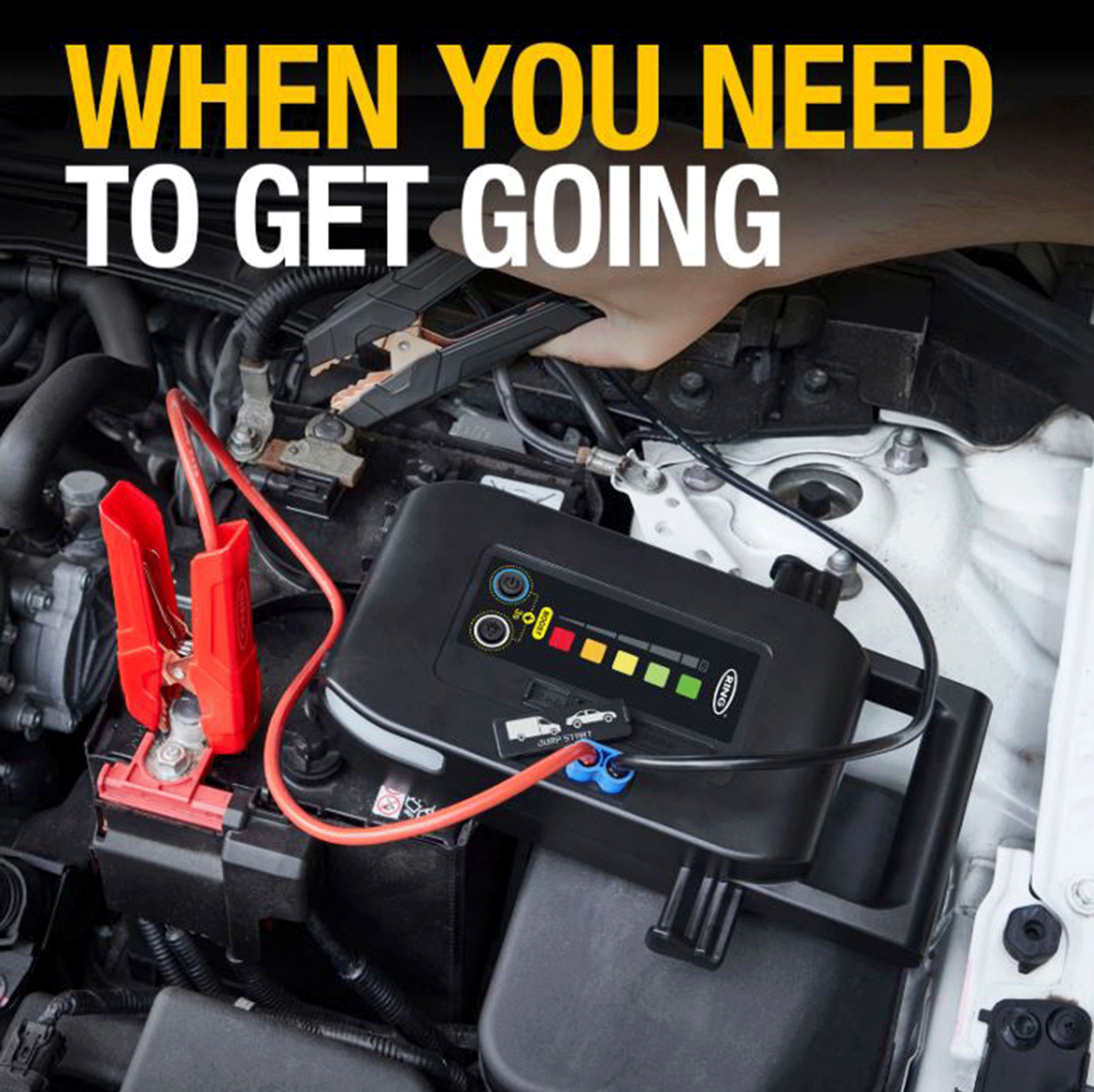 Ring Professional Jumpstart Pro 1000 Lithium Jump Starter 12V