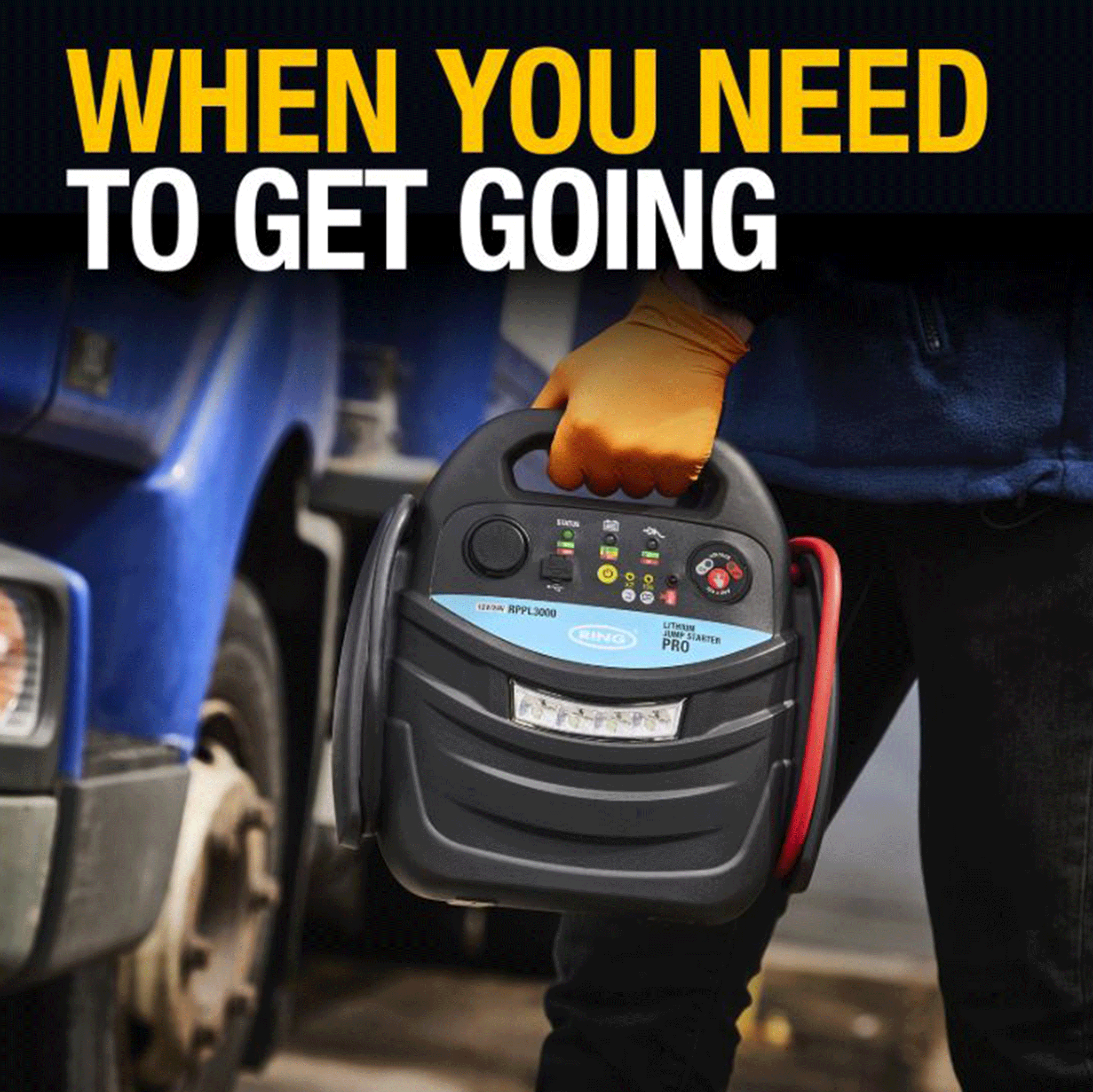 Ring Professional Jumpstart Pro 3000 Lithium Jump Starter 12/24V